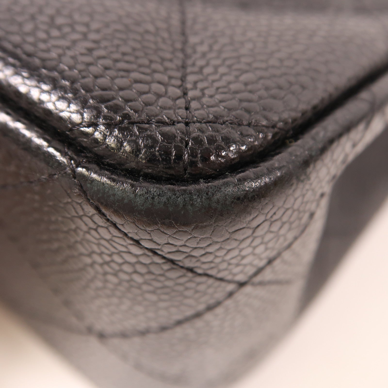 CHANEL CC GHW Large Classic Chain Shoulder Bag A58600 Calfskin Leather Black