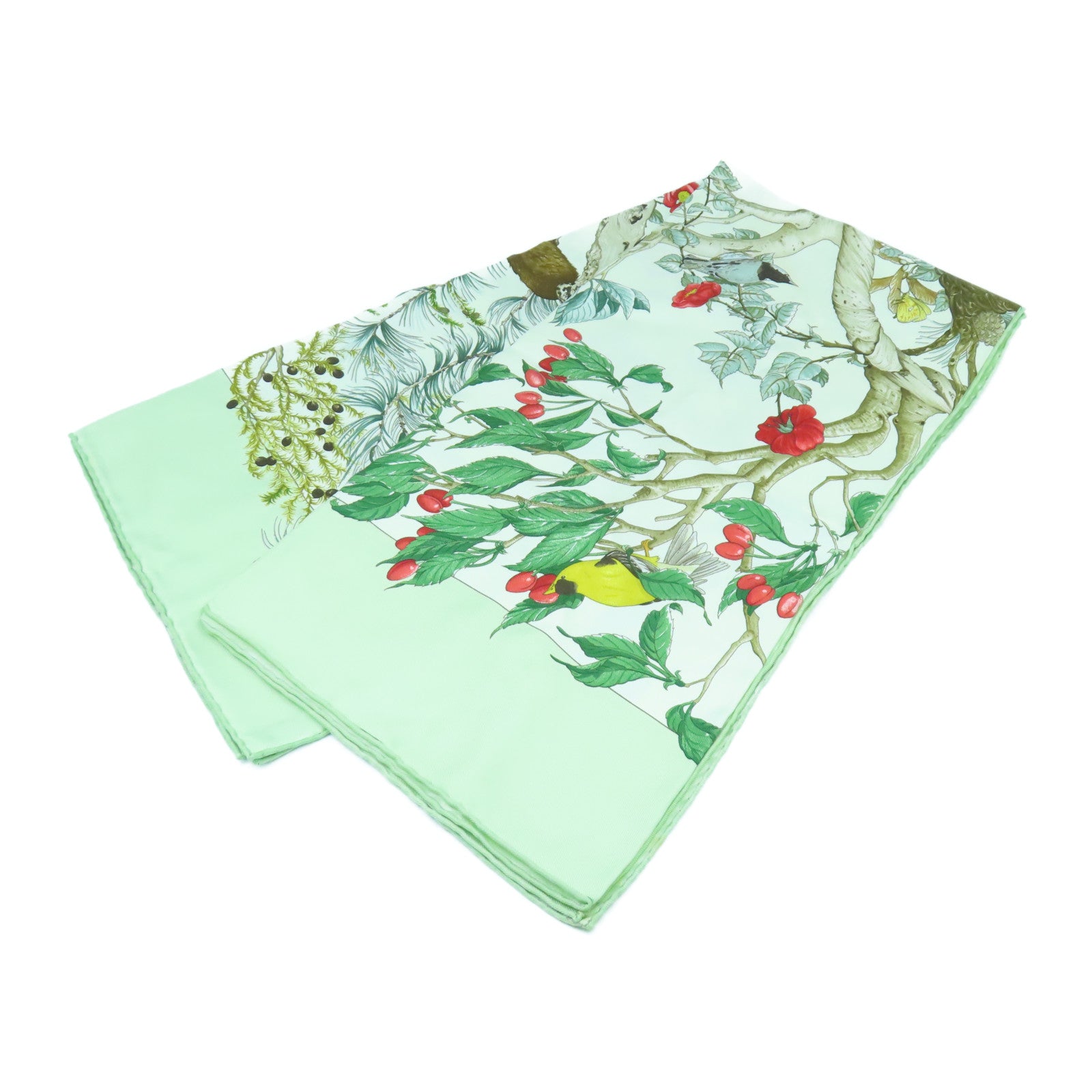 HERMES 【激減優惠】絲質Scarf絲巾淺綠色