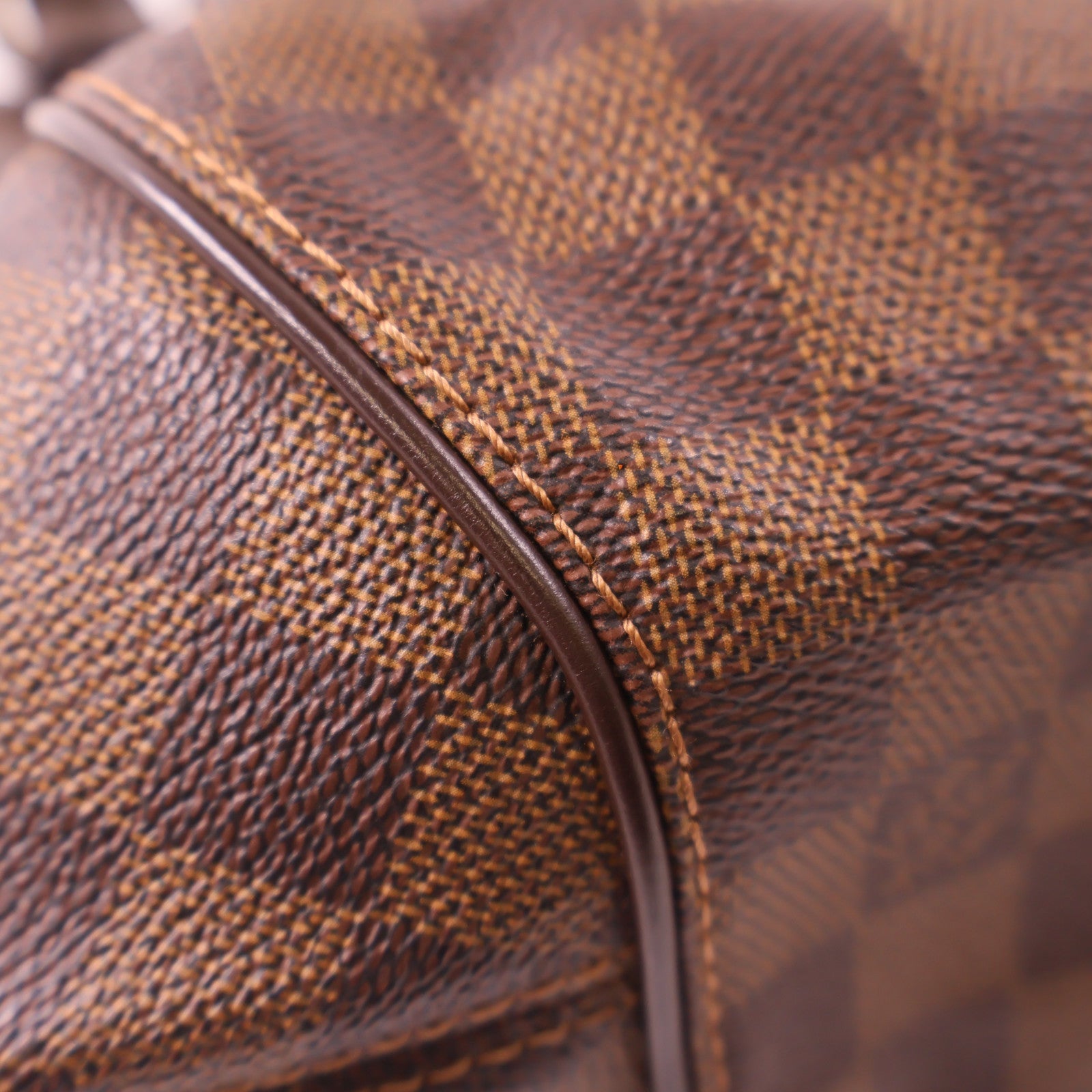 LOUIS VUITTON 【激減優惠】Damier Sistina PM金扣手挽袋棕色