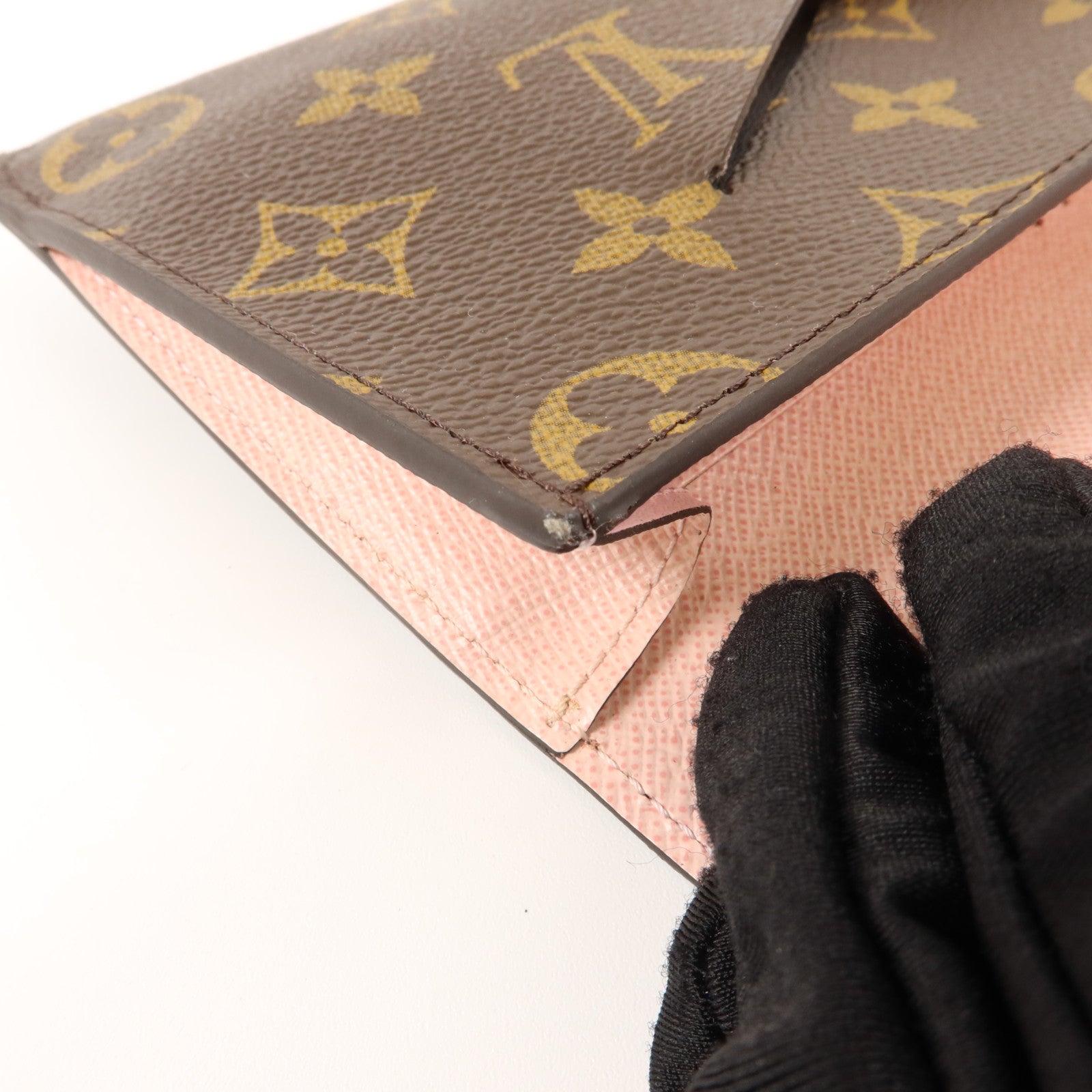 LOUIS VUITTON Monogram Portefeuille Jeanne金扣長錢包