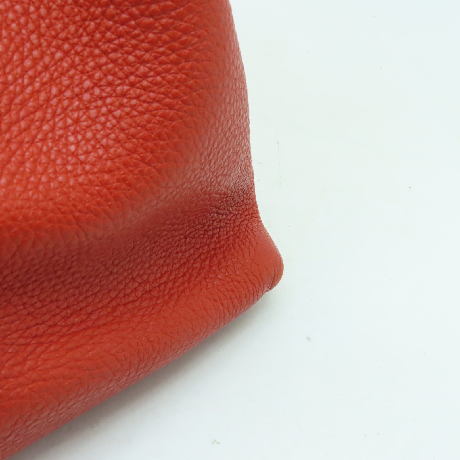 GUCCI 牛皮皮革Chain Shoulder金扣肩背袋橙紅色