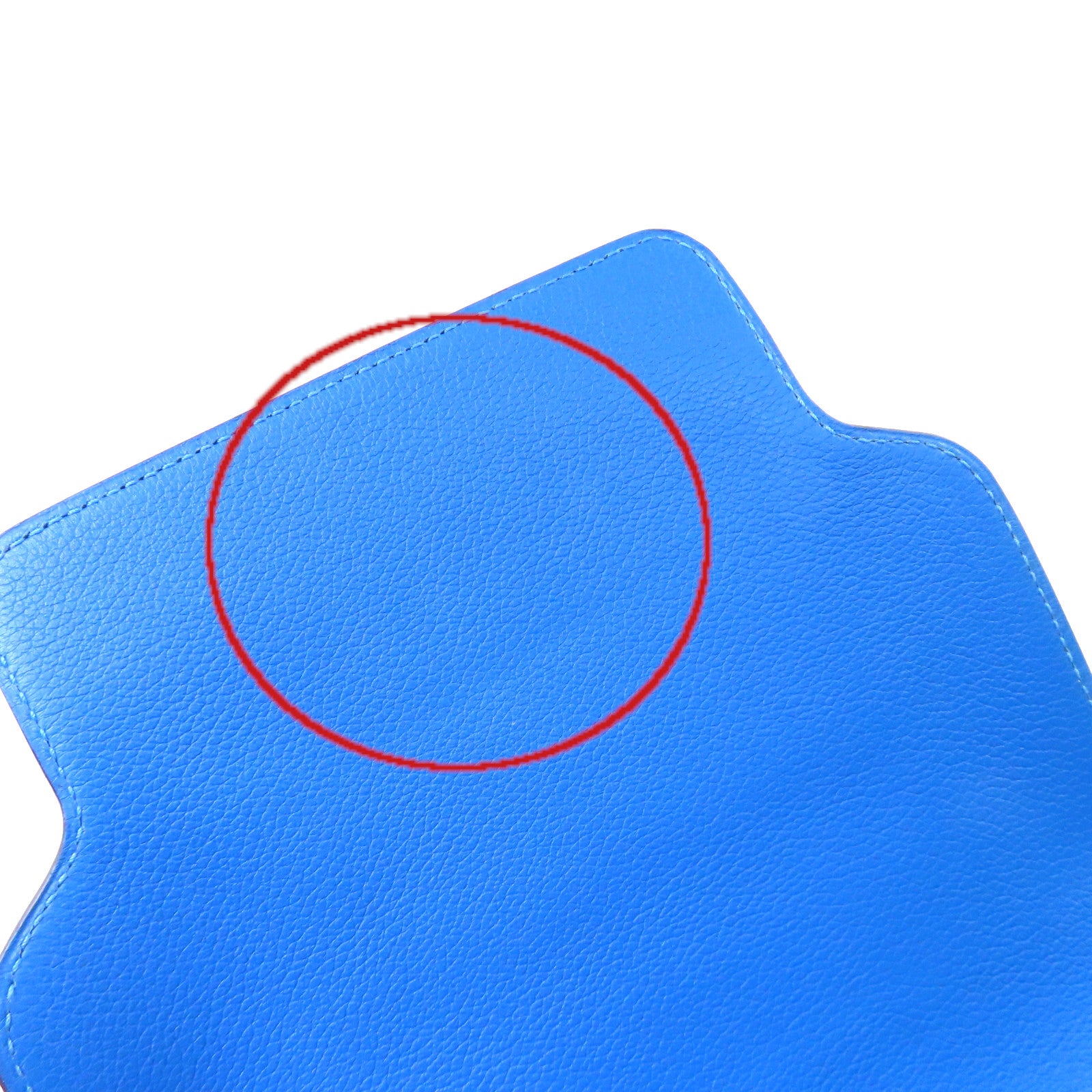 HERMES Evercolour皮革Mini Roulis Shoulder Bag金扣肩背袋T7 Bleu Saphir/寶石藍色