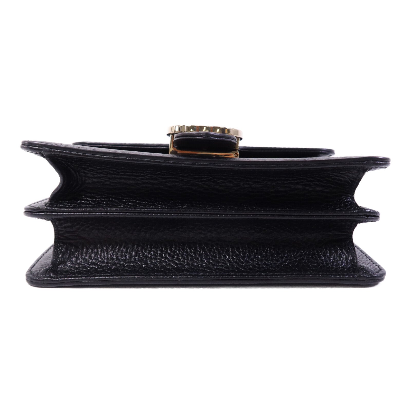 GUCCI 牛皮皮革Interlock G金扣鏈帶肩背袋