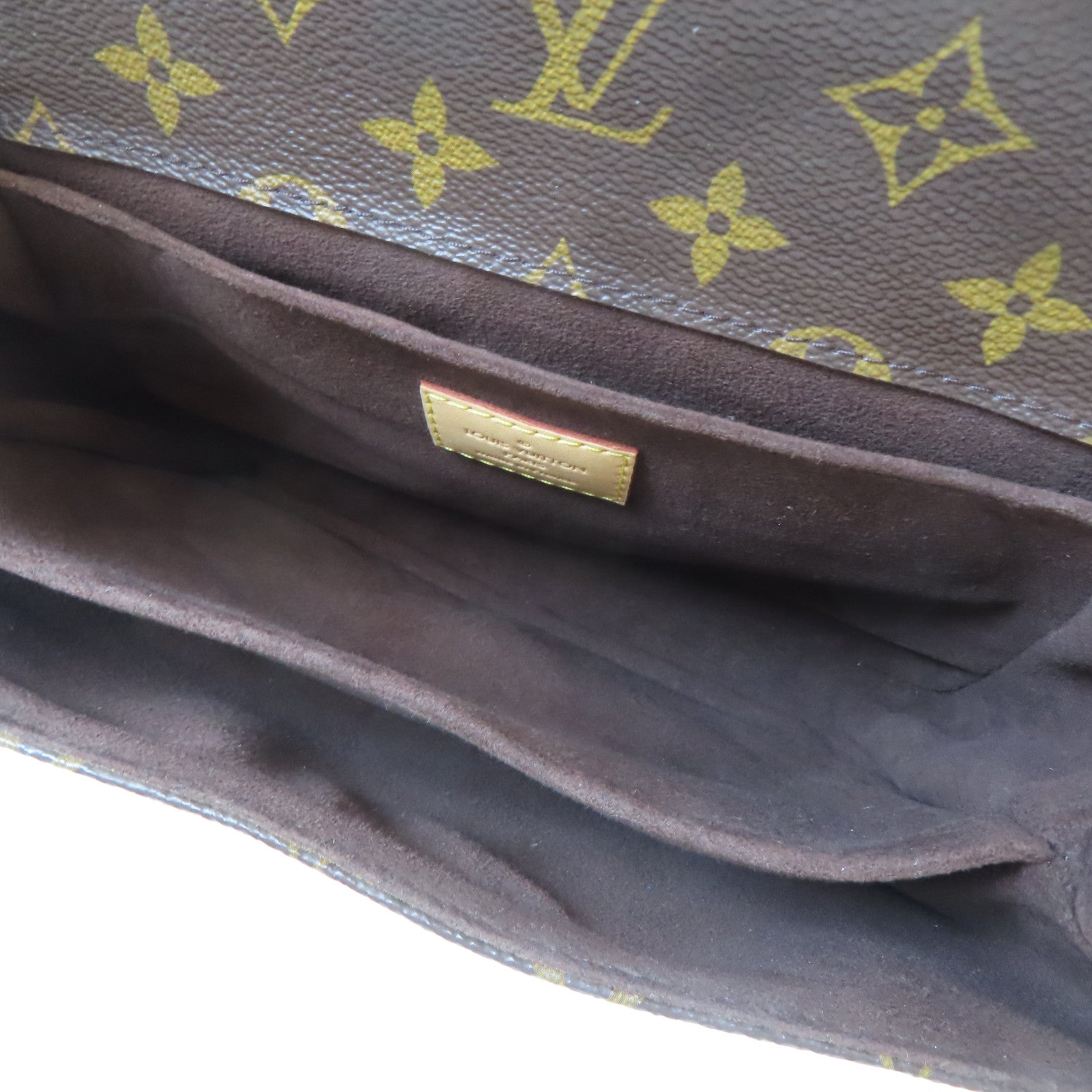 LOUIS VUITTON Monogram Pochette Metis金扣手挽肩背兩用袋啡色
