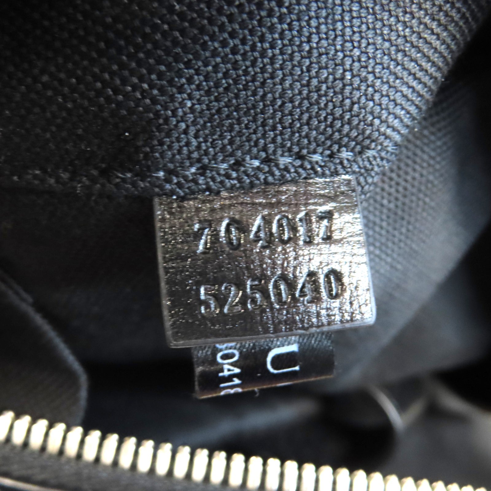 GUCCI 塗層帆布Backpack銀扣背包黑色