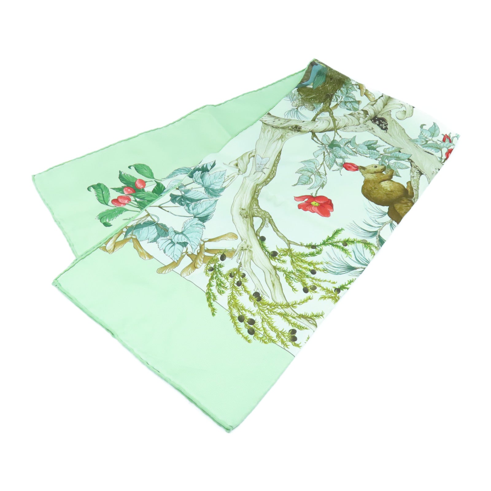 HERMES 【激減優惠】絲質Scarf絲巾淺綠色