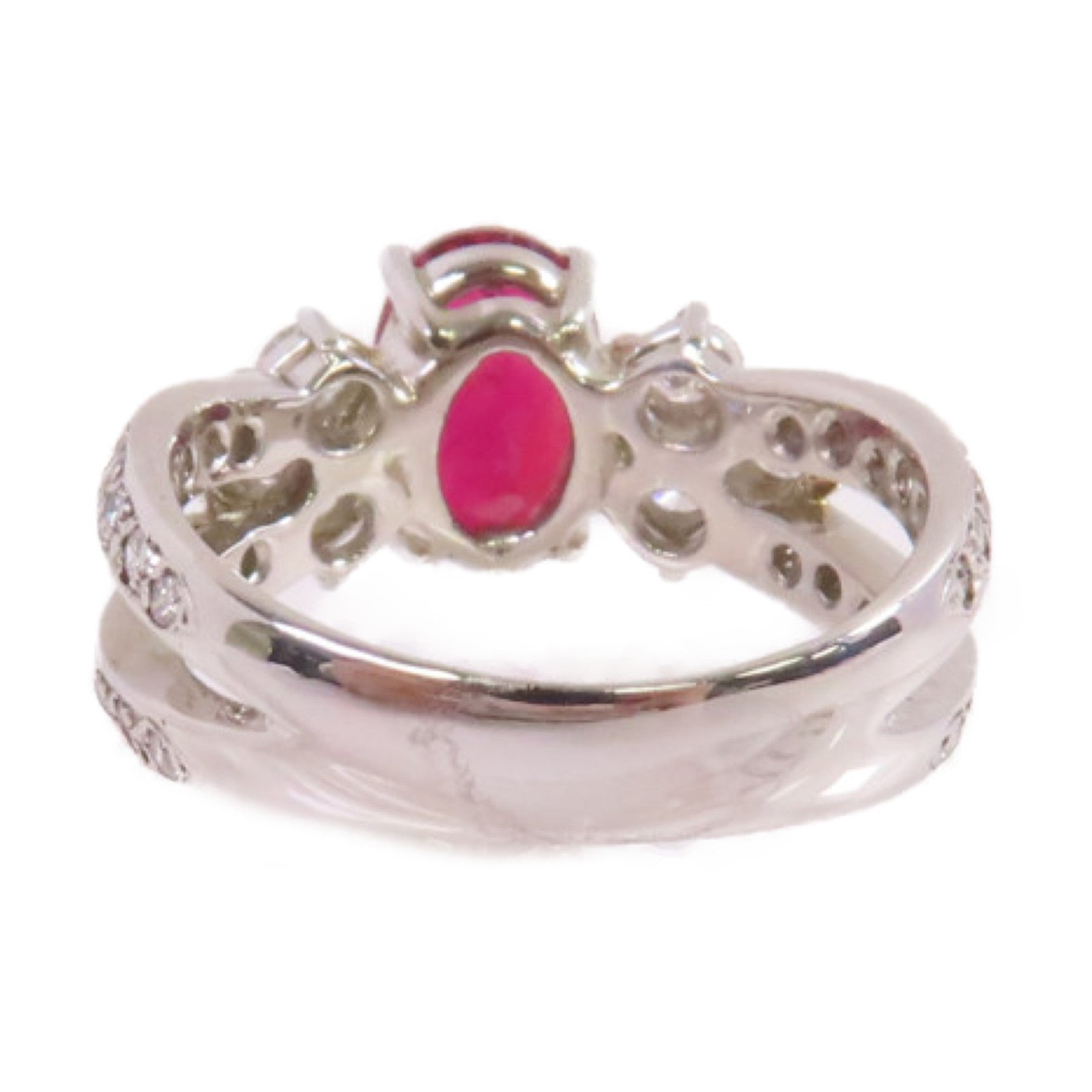JEWELRY 【激減優惠】PT900鉑金/1.961ct紅寶石/0.70ct鑽石Ruby Diamond Ring戒指US#6.25