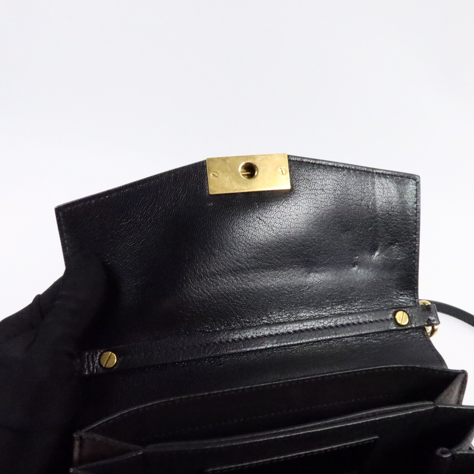 GIVENCHY 山羊皮皮革Chain Shoulder Bag鏈帶肩背袋