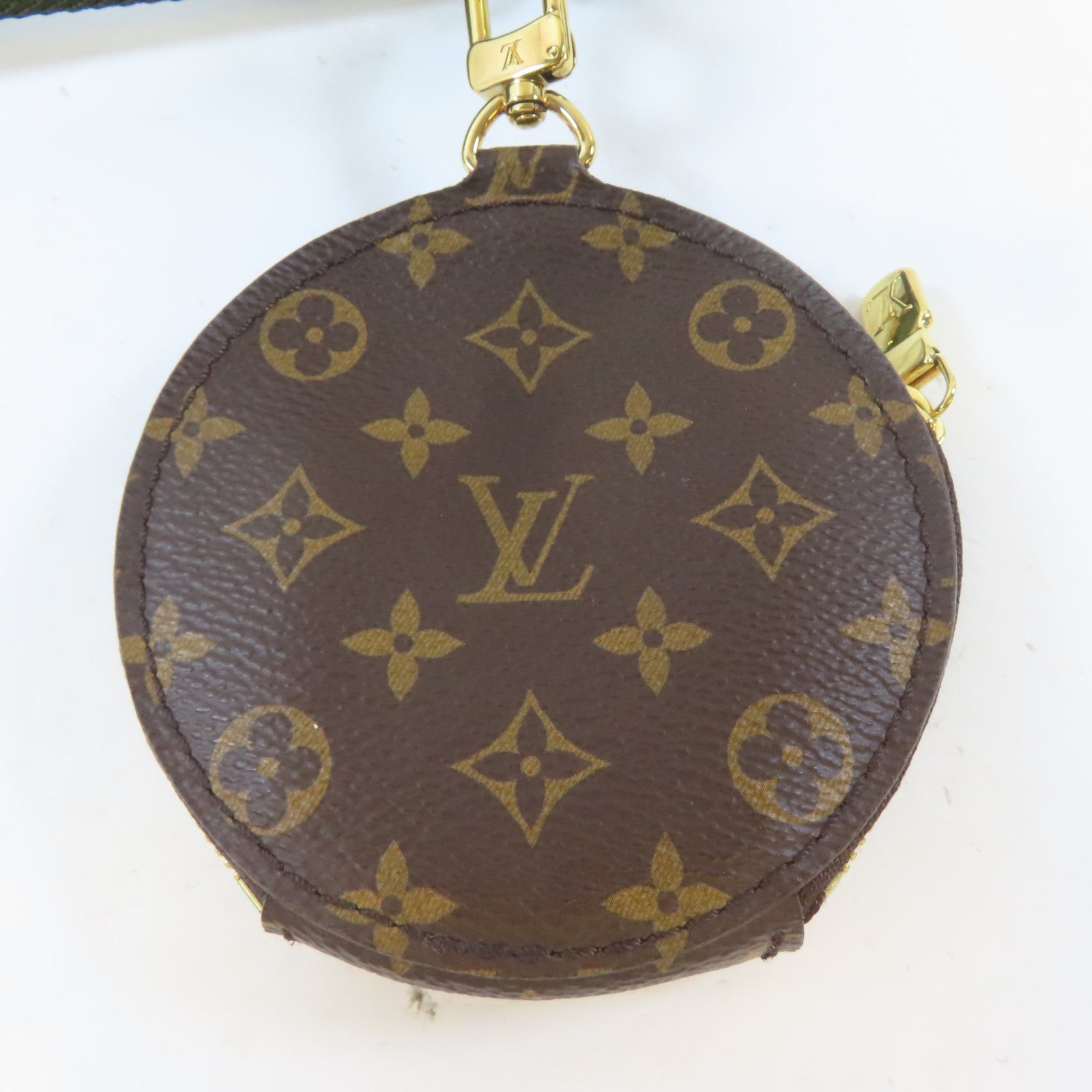LOUIS VUITTON Monogram Multi Pochette金扣手挽肩背兩用袋啡色