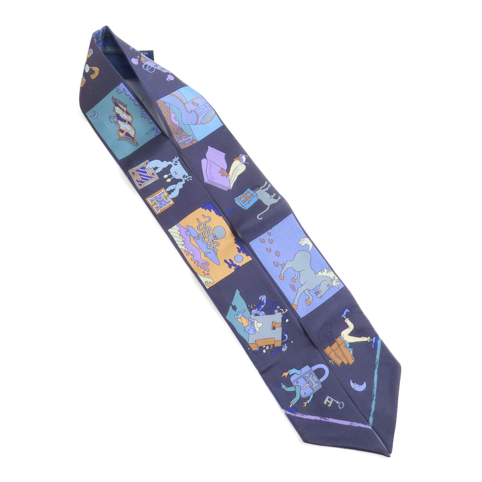 HERMES 【激減優惠】絲質Twilly絲巾