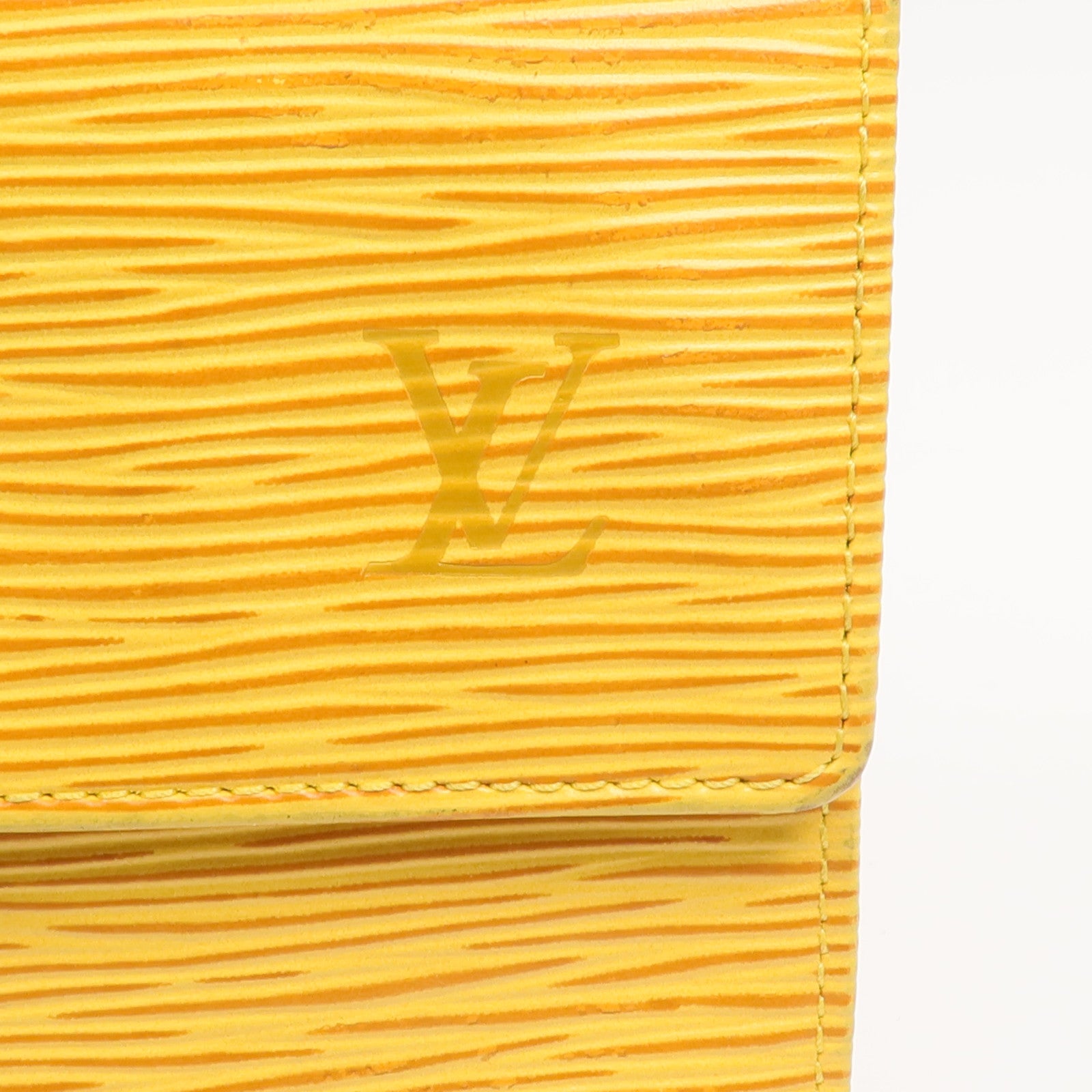 LOUIS VUITTON Epi Porte Tresor Etui Papier Wallet金扣錢包