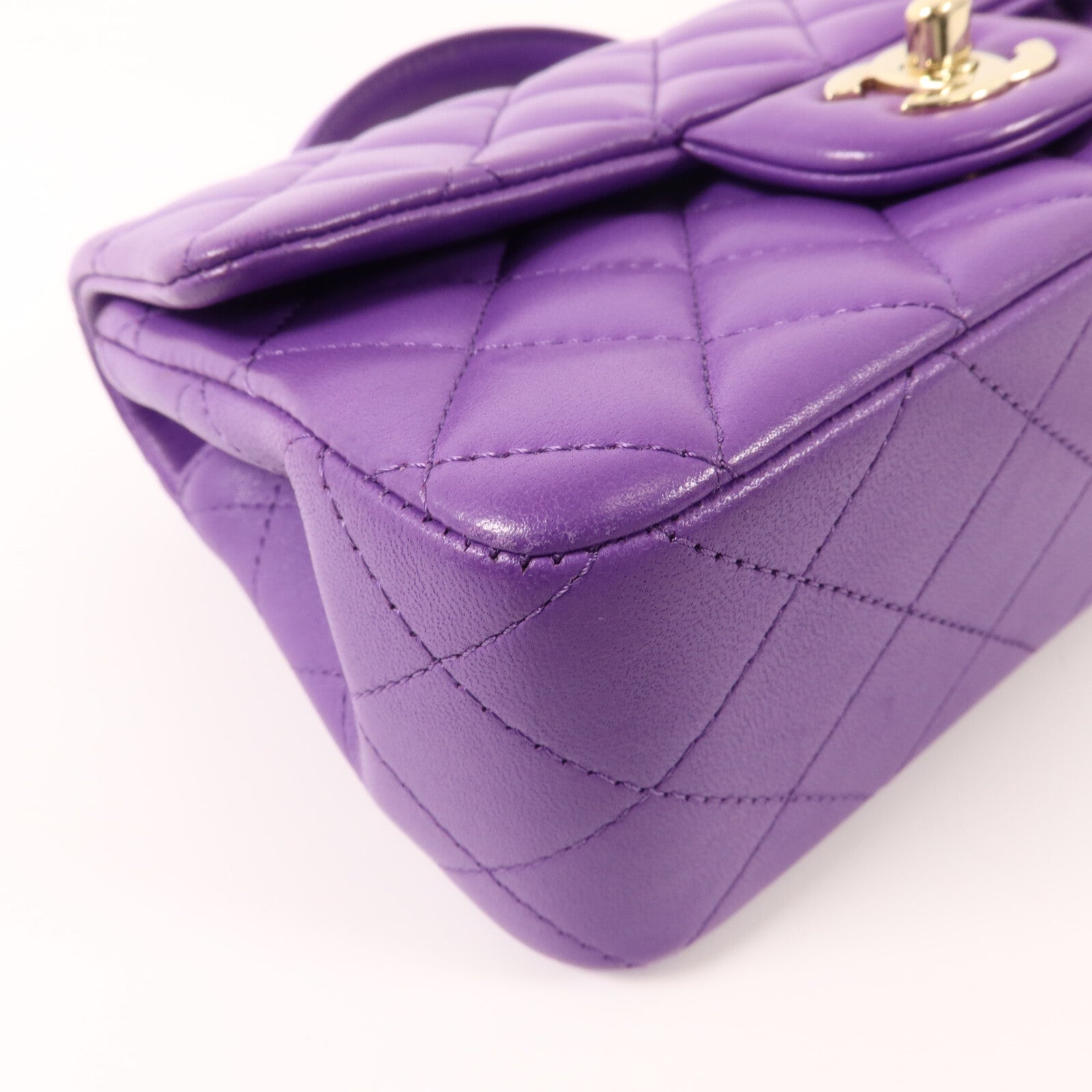 CHANEL 羊皮皮革Mini Top Handle手挽肩背兩用袋