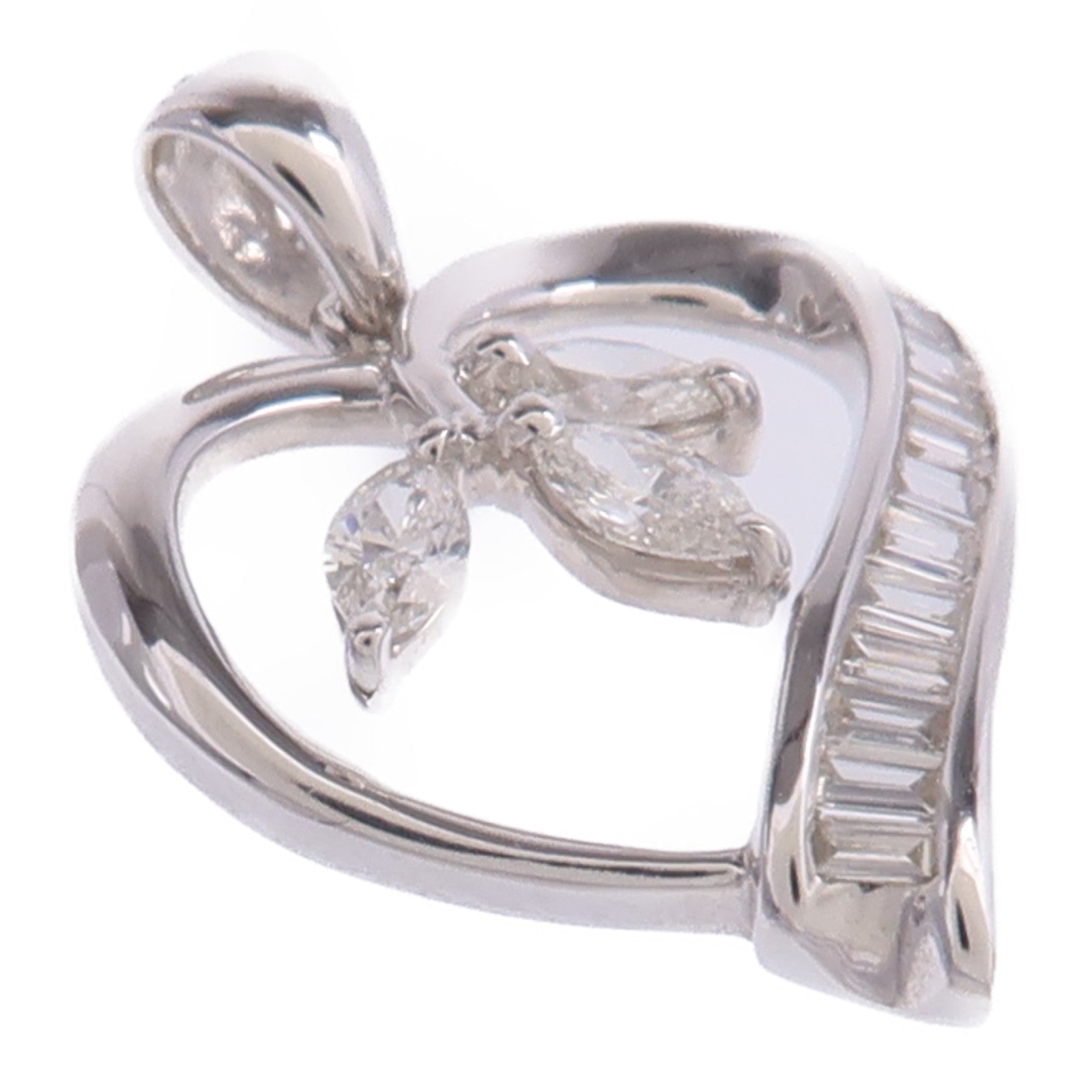 JEWELRY 【激減優惠】18K白金Diamond Pendant Top鑽石吊墜