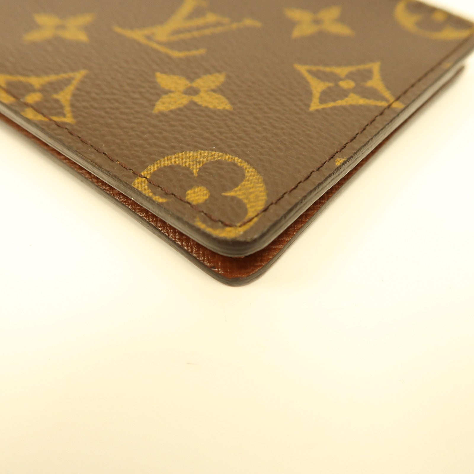 LOUIS VUITTON Monogram Porte Billet 9 Cartes Credit折疊錢包啡色