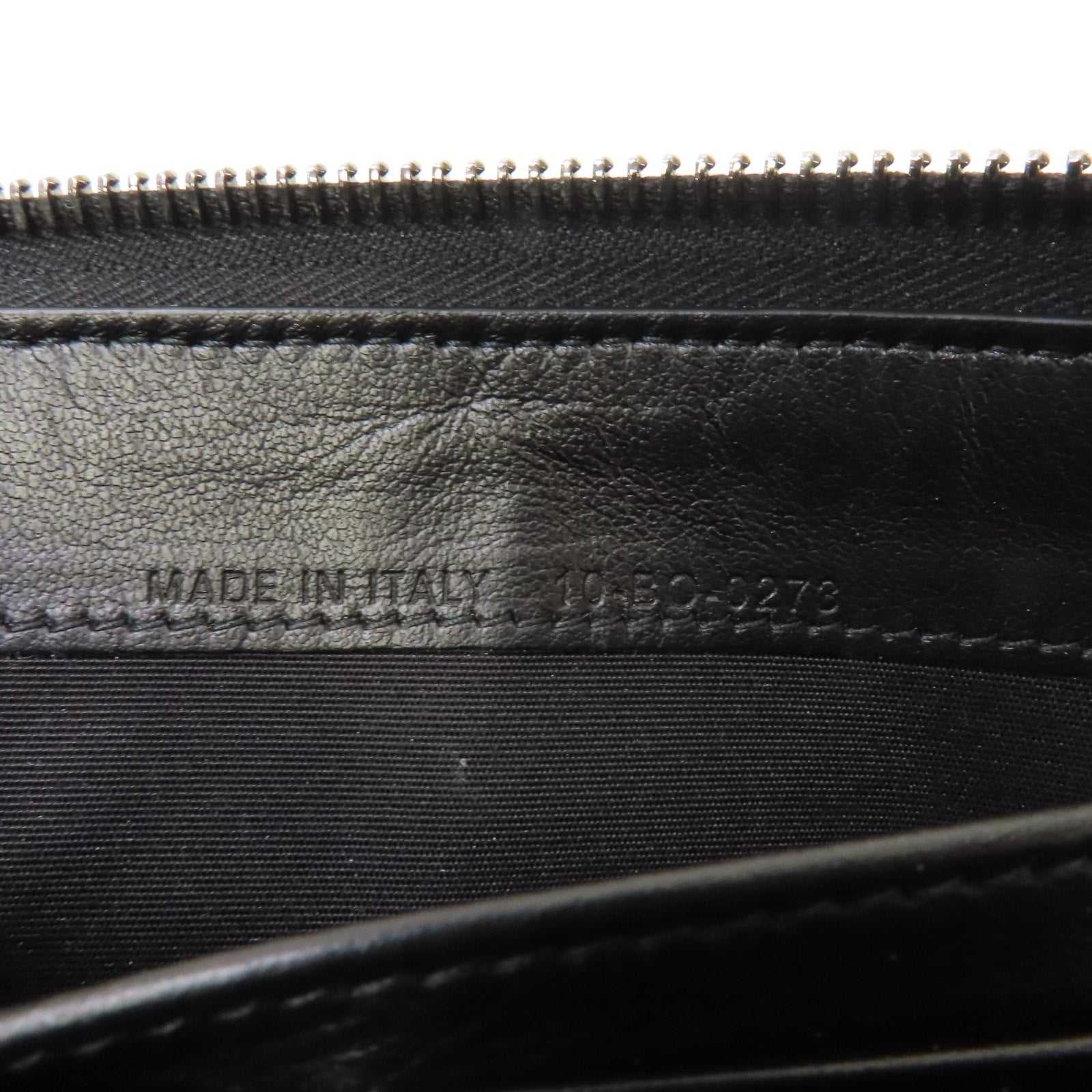 Dior 帆布Zipper Wallet銀扣長錢包黑色