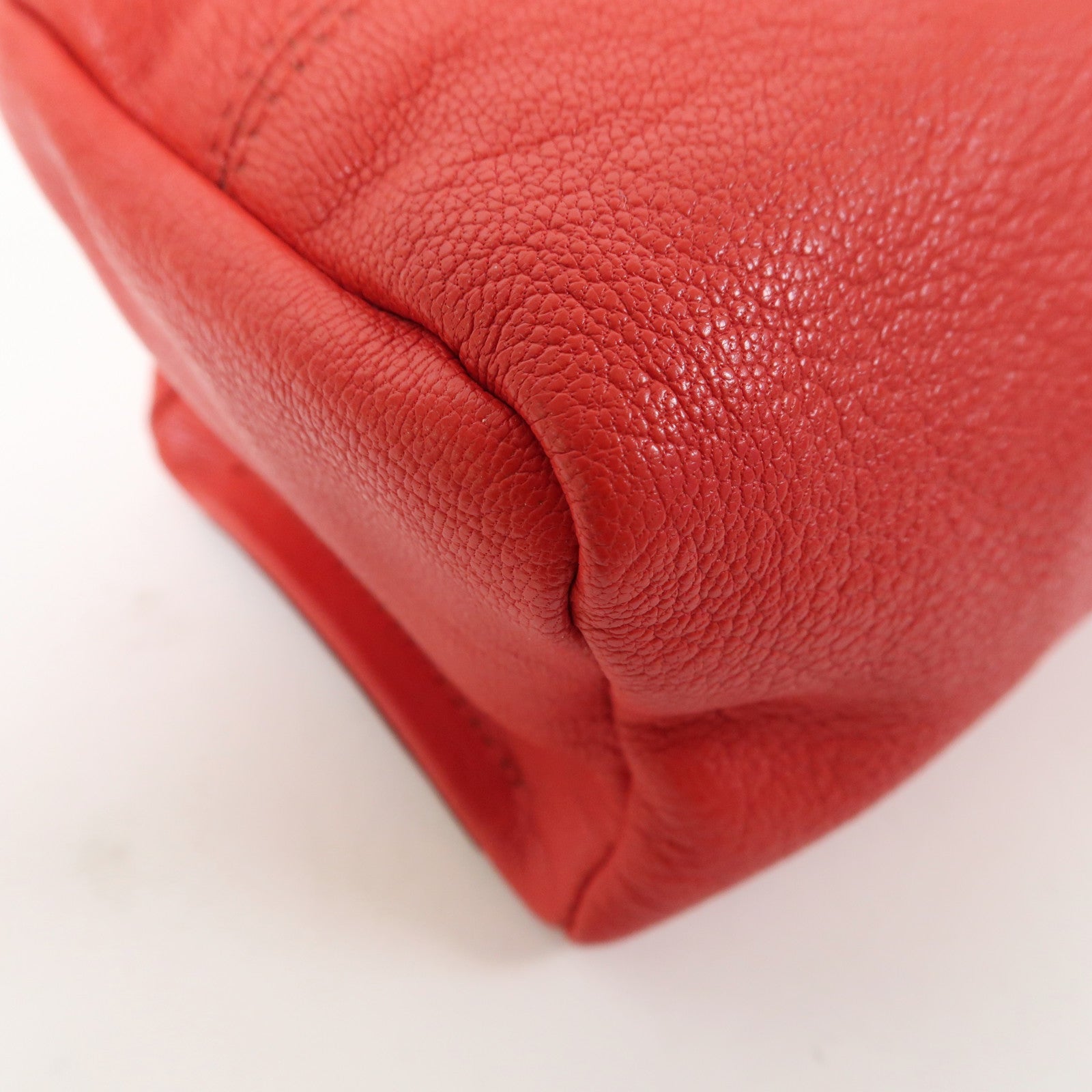 GIVENCHY 山羊皮皮革Pandora Clutch Bag銀扣手拿包紅色