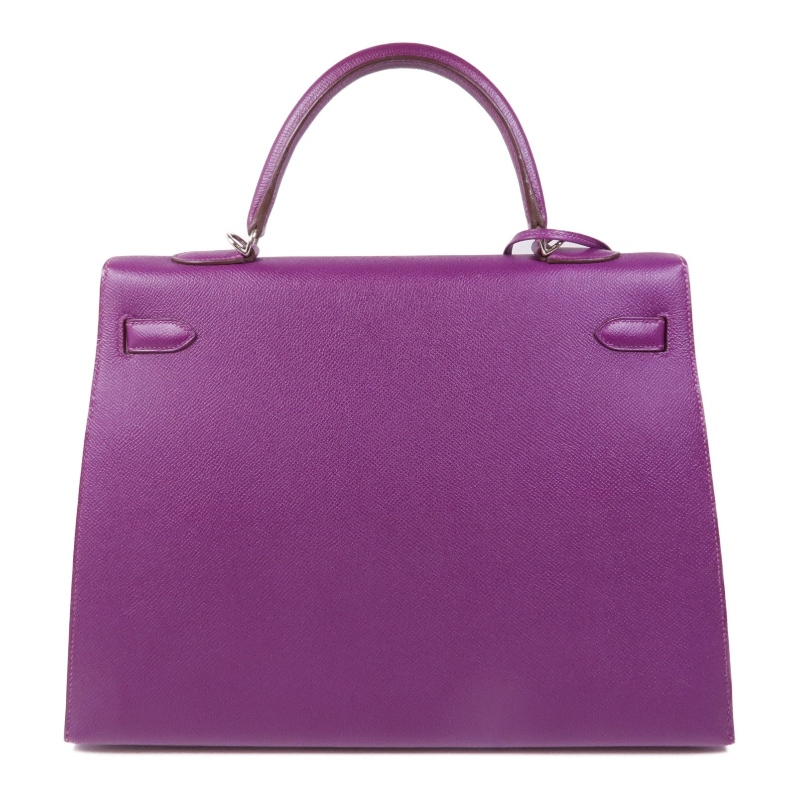 HERMES Epsom皮革Kelly 35銀扣手挽肩背兩用袋P9 Anemone