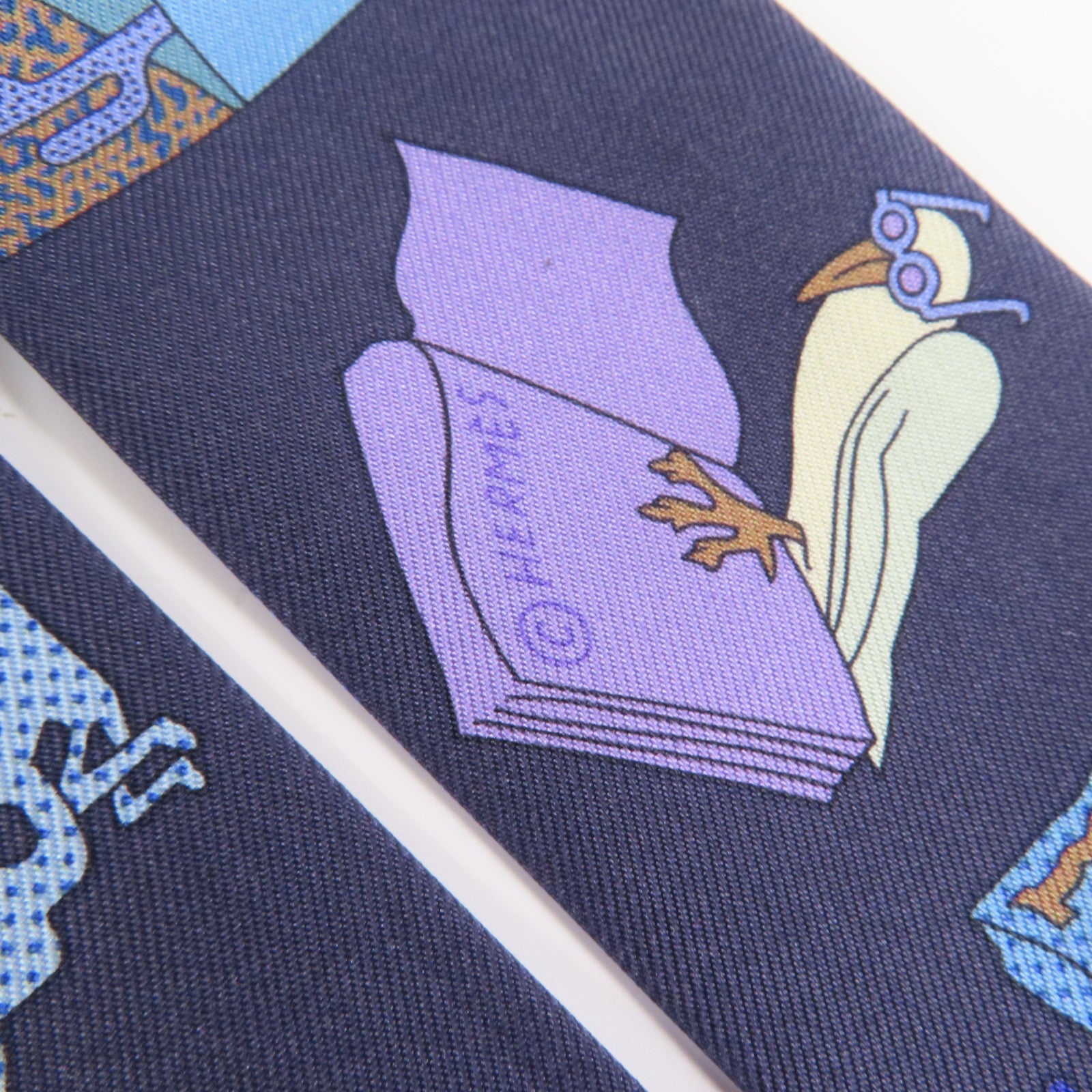 HERMES 絲質Twilly絲巾