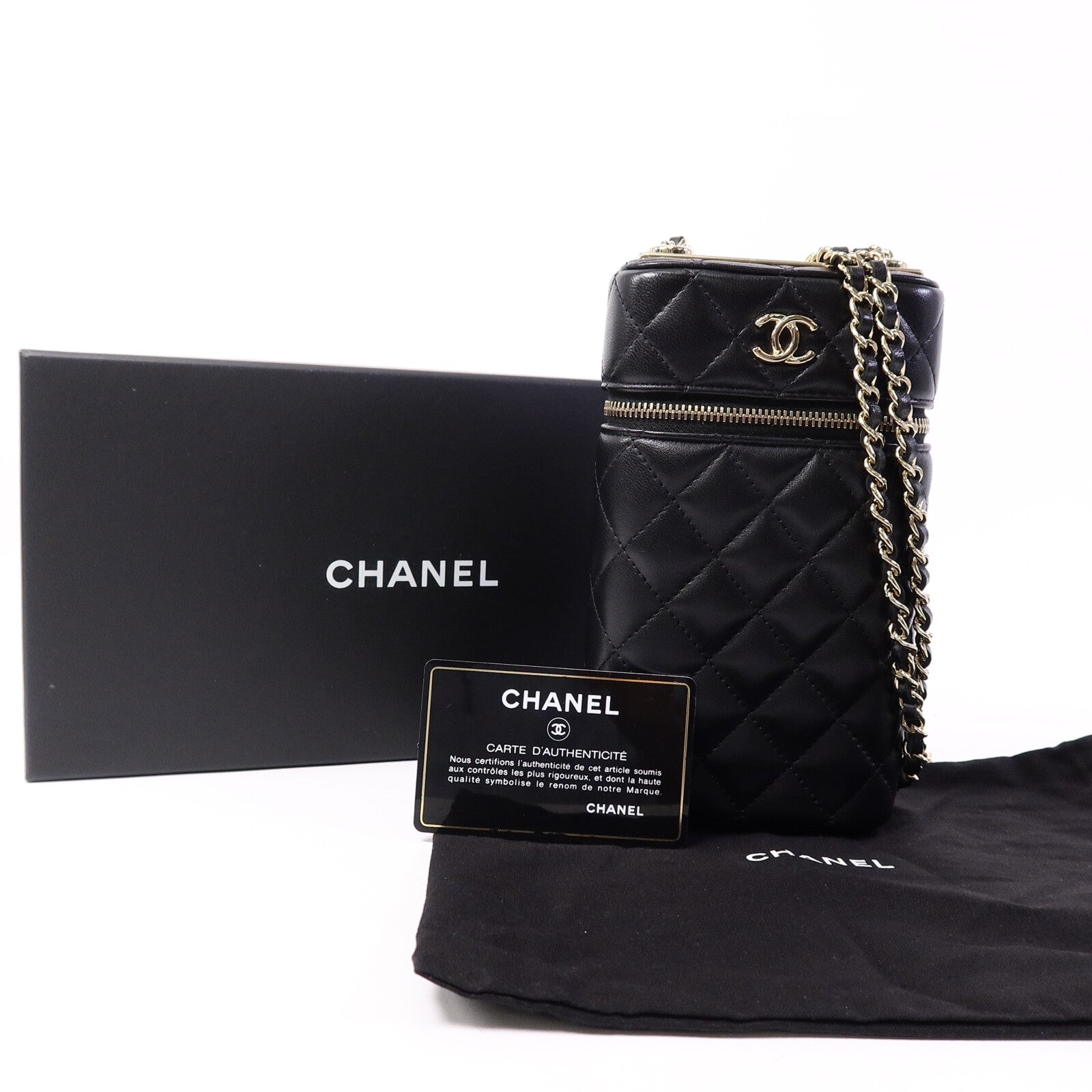CHANEL 羊皮皮革Trendy CC Phone Bag鏈帶肩背袋