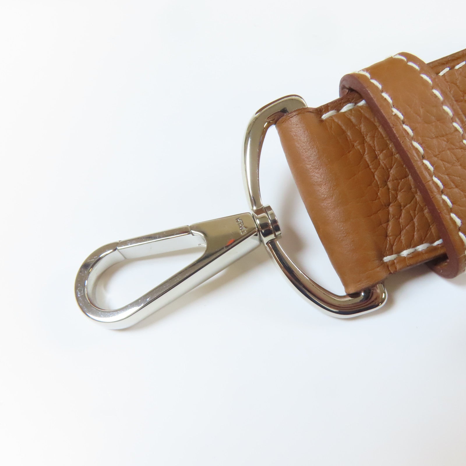 HERMES Clemence皮革Jypsiere 31銀扣肩背袋啡色