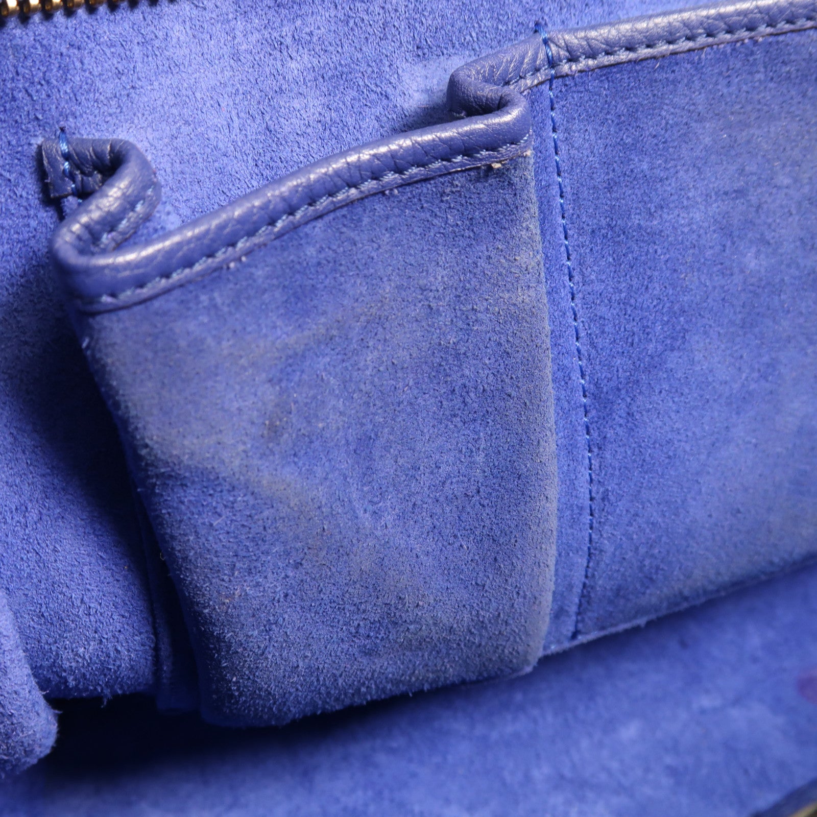 CELINE 牛皮皮革Micro Luggage金扣手挽袋