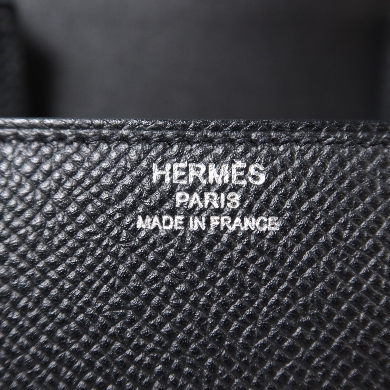 HERMES 【激減優惠】Epsom皮革Della Cavalleria Mini銀扣肩背袋Noir