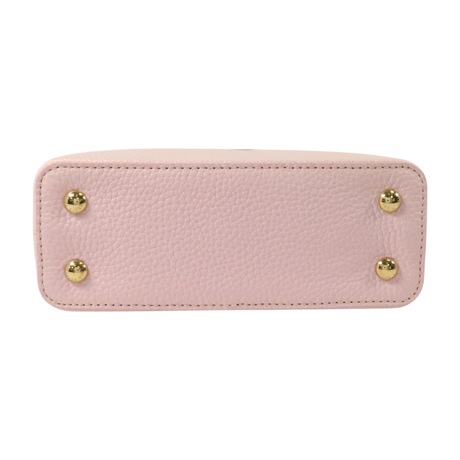 LOUIS VUITTON Taurillon Capucines Mini金扣手挽肩背兩用袋