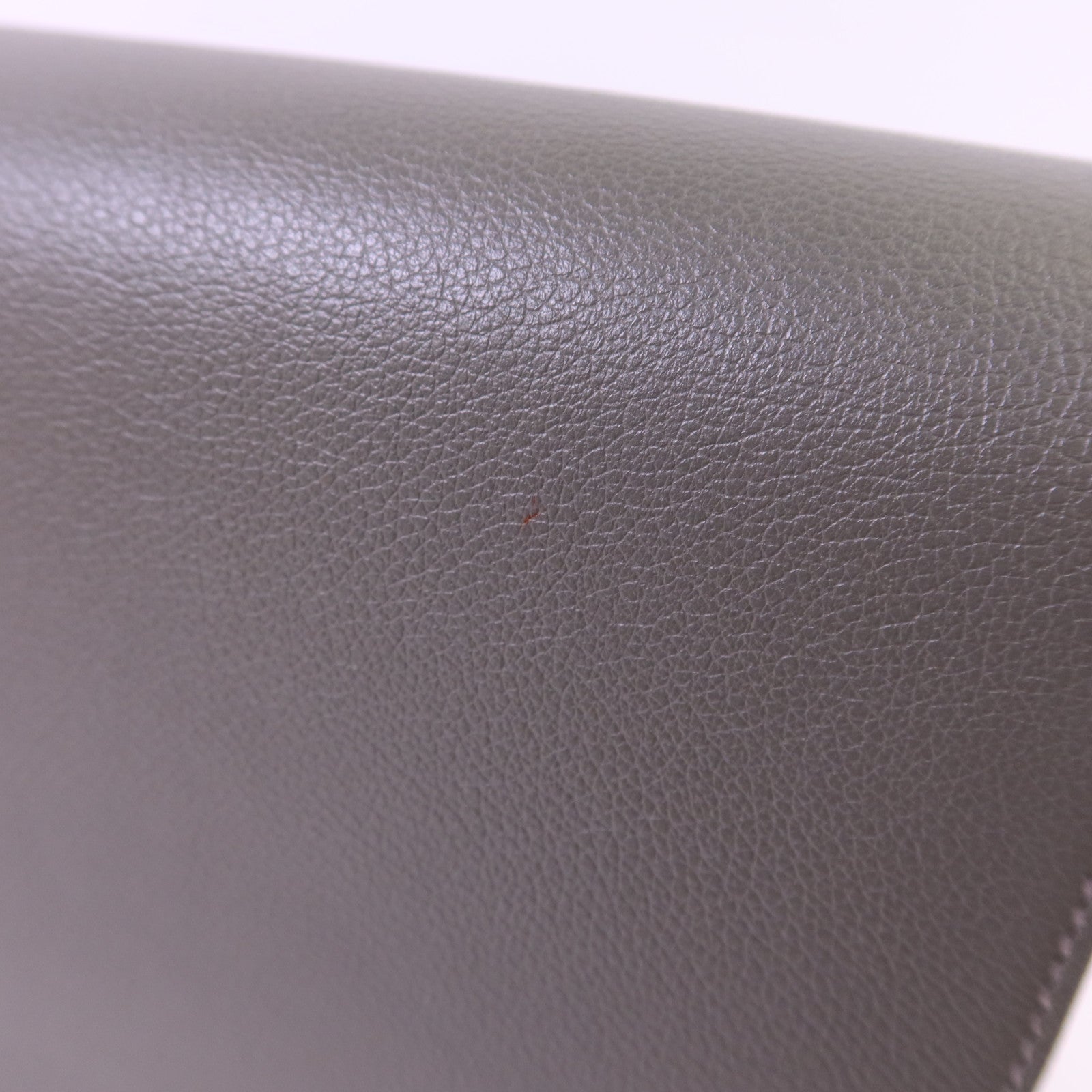 HERMES Evercolor皮革Roulis Mini金扣肩背袋灰色/藍色