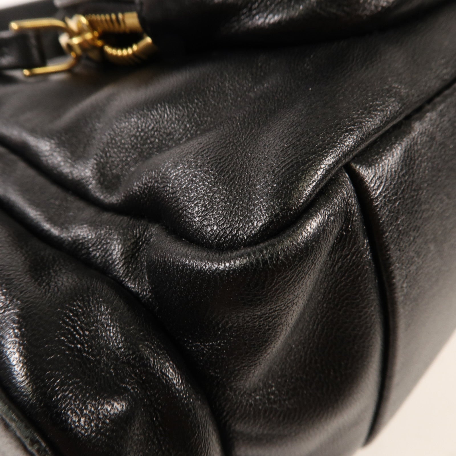 Miu Miu 羊皮皮革Pocket Handbag金扣手挽肩背兩用袋