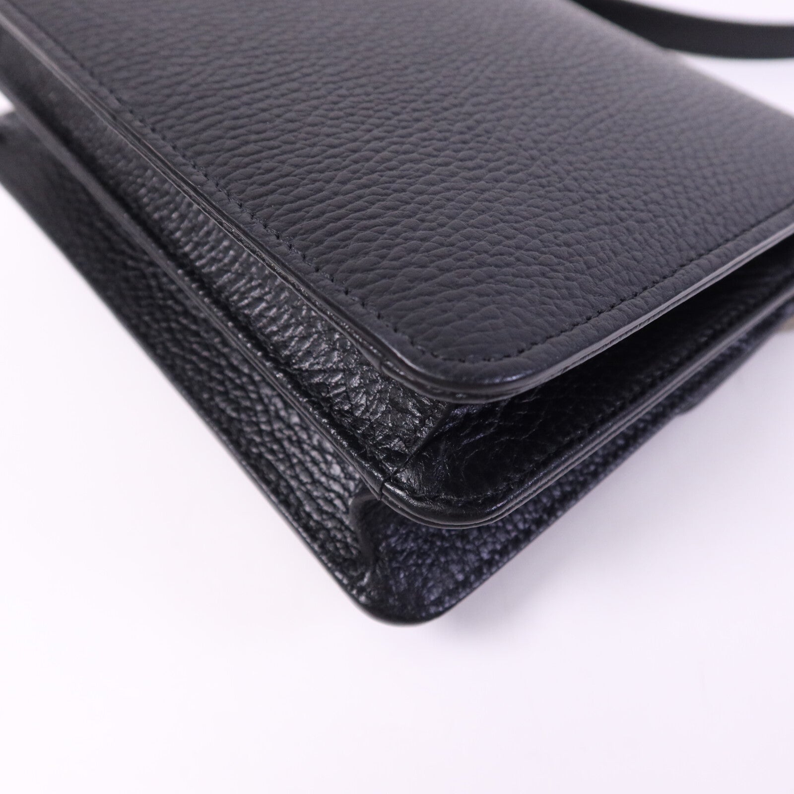 GUCCI 牛皮皮革Interlock G金扣鏈帶肩背袋
