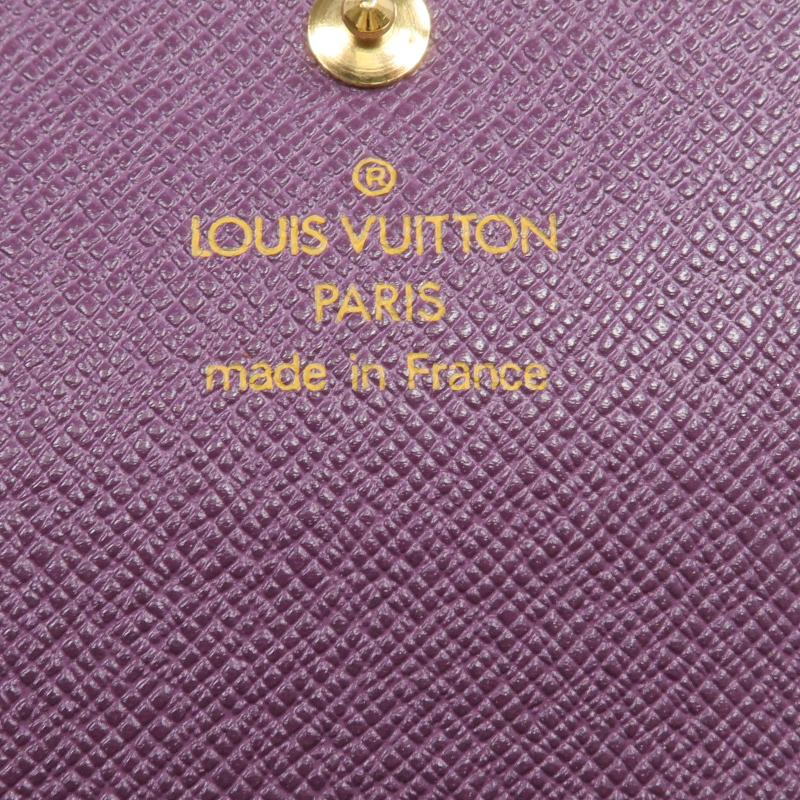 LOUIS VUITTON Epi Porte Tresor Etui Papier Wallet金扣錢包