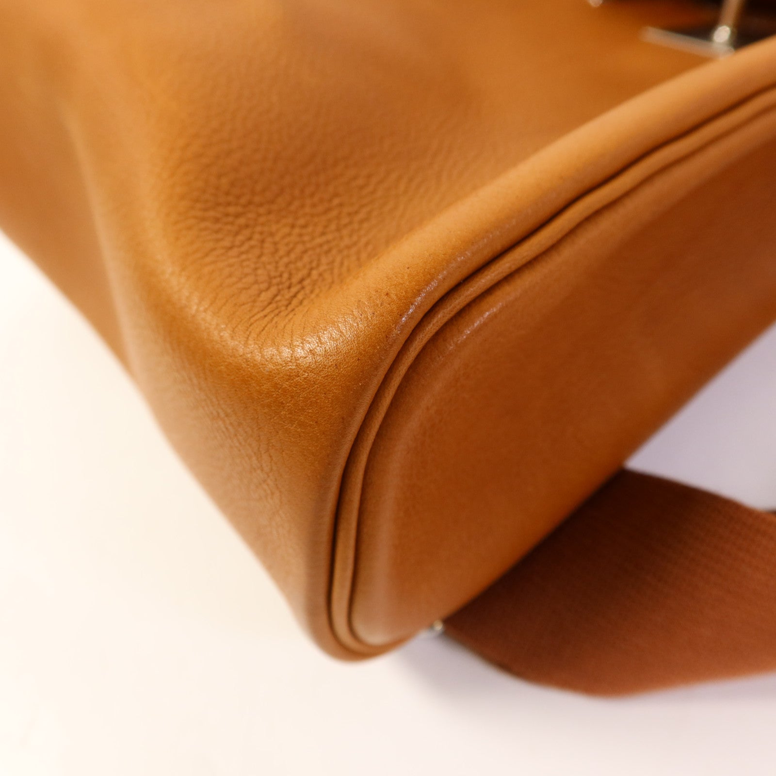 HERMES Barenia Faubourg皮革Hac A Dos銀扣背包Gold