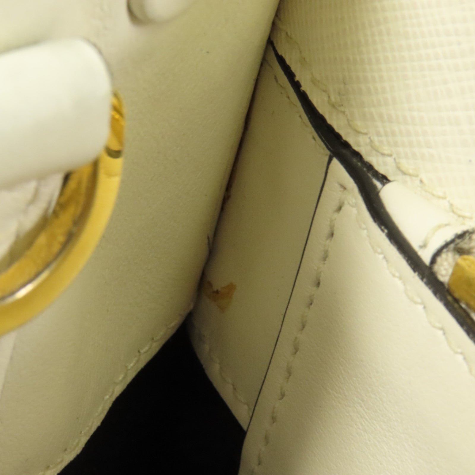 PRADA Saffiano皮革Shoulder Bag金扣手挽肩背兩用袋