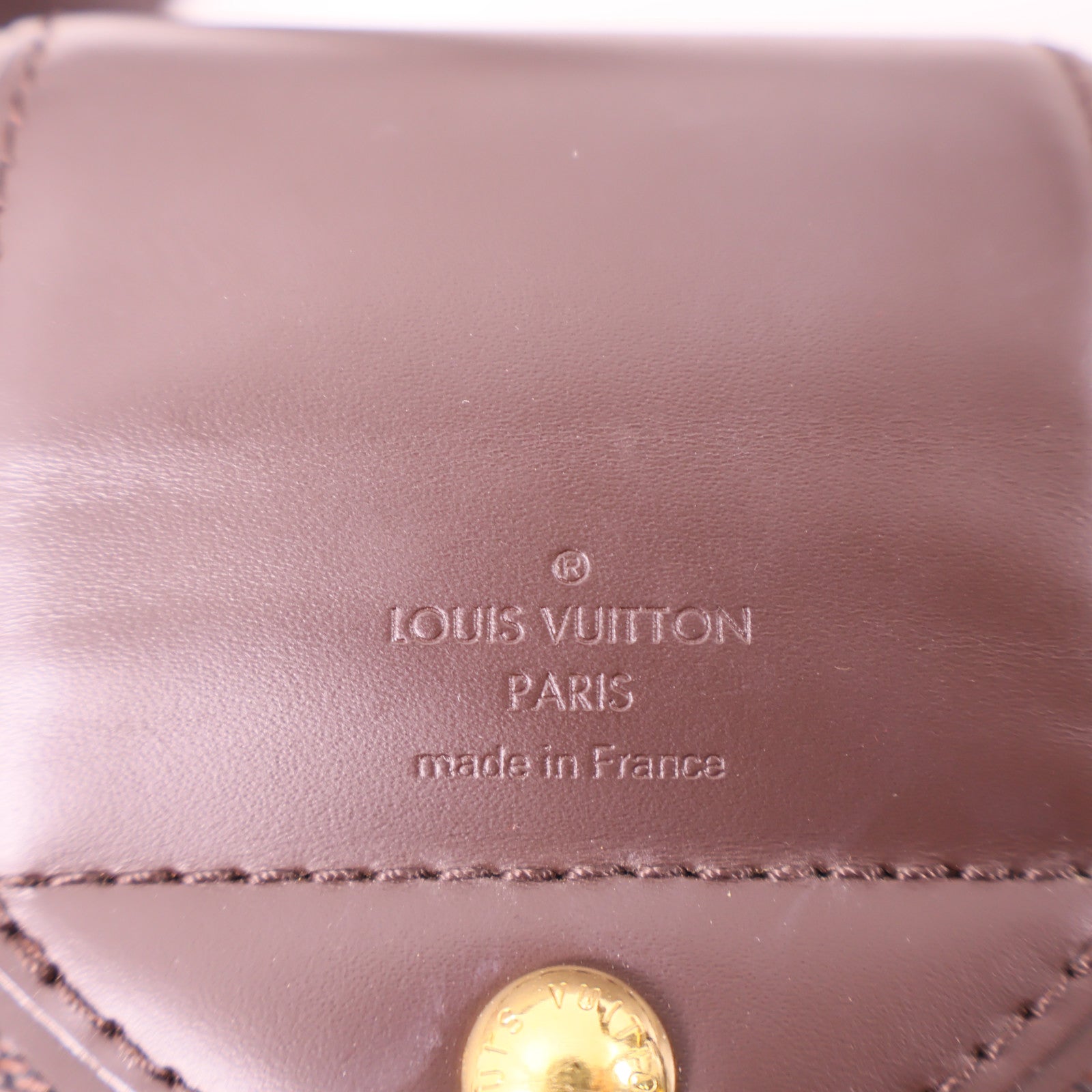 LOUIS VUITTON 【激減優惠】Damier Sistina PM金扣手挽袋棕色