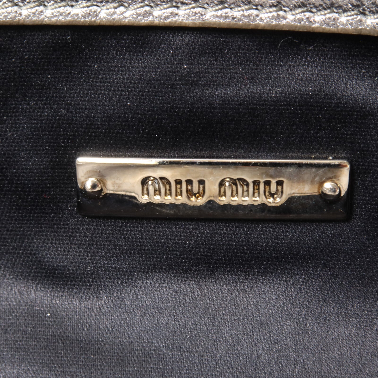 Miu Miu 羊皮皮革Clutch With Chain鏈帶肩背袋