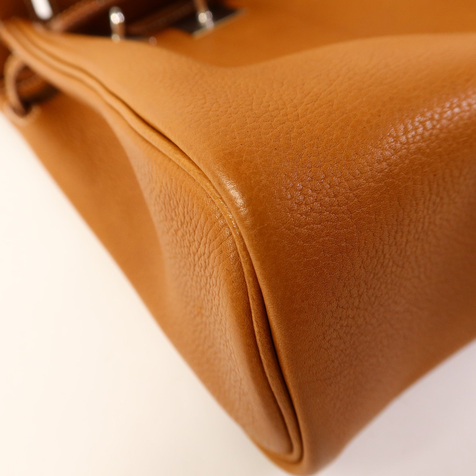 HERMES Barenia Faubourg皮革Hac A Dos銀扣背包Gold