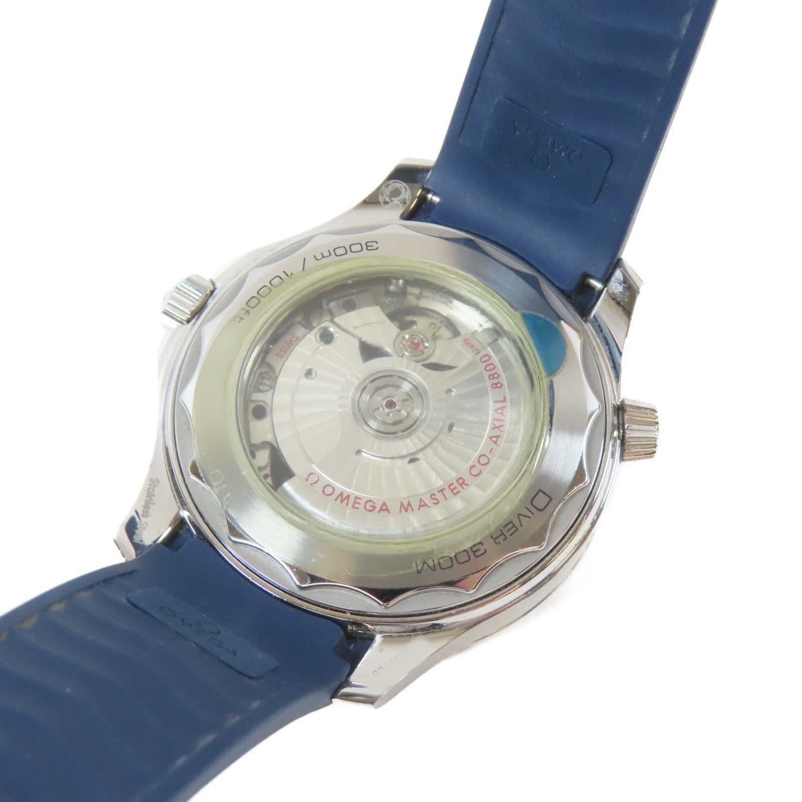 OMEGA Seamaster Diver 300M不鏽鋼/橡胶手錶自動機芯藍色/銀色