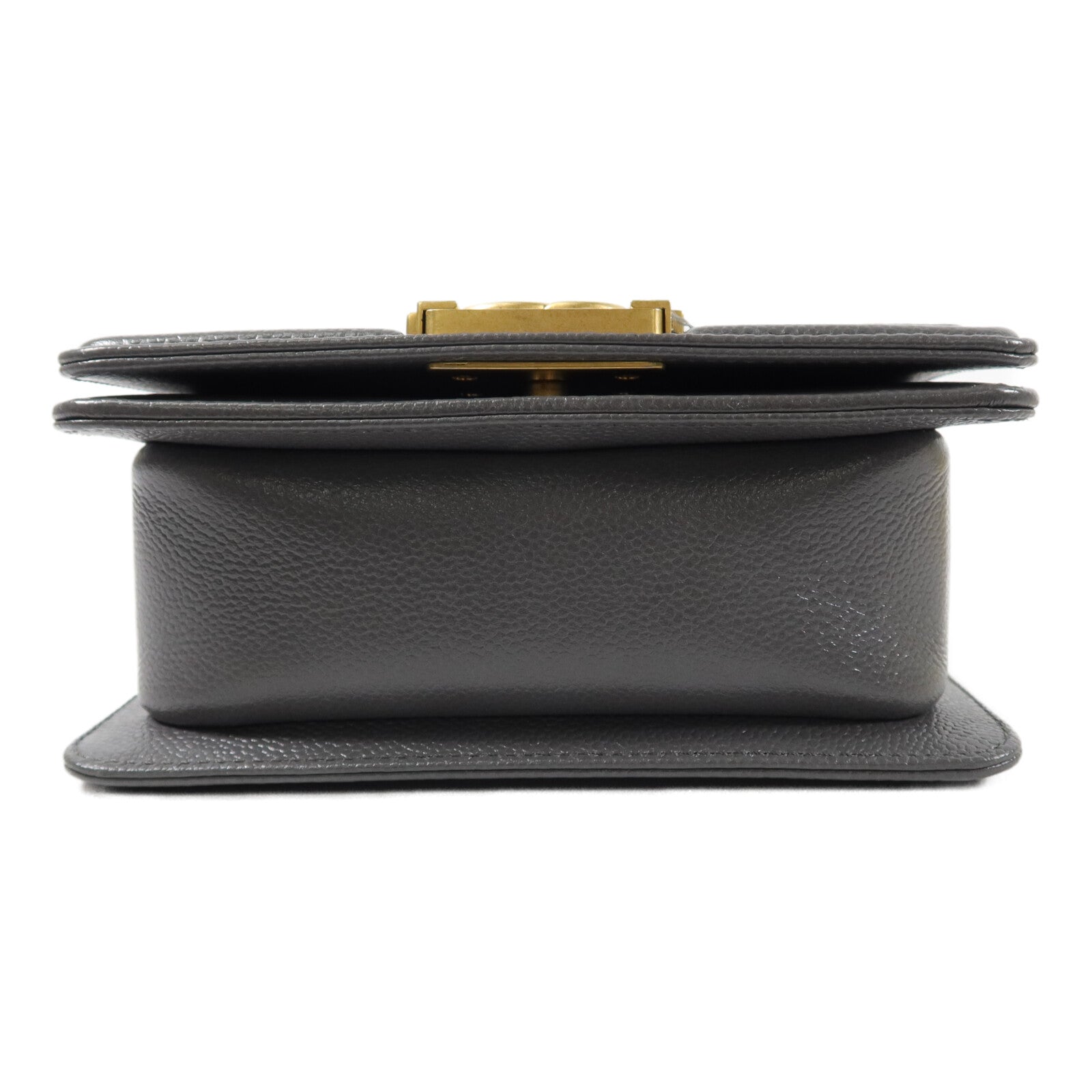 CHANEL 牛皮皮革Mini Boy鏈帶肩背袋