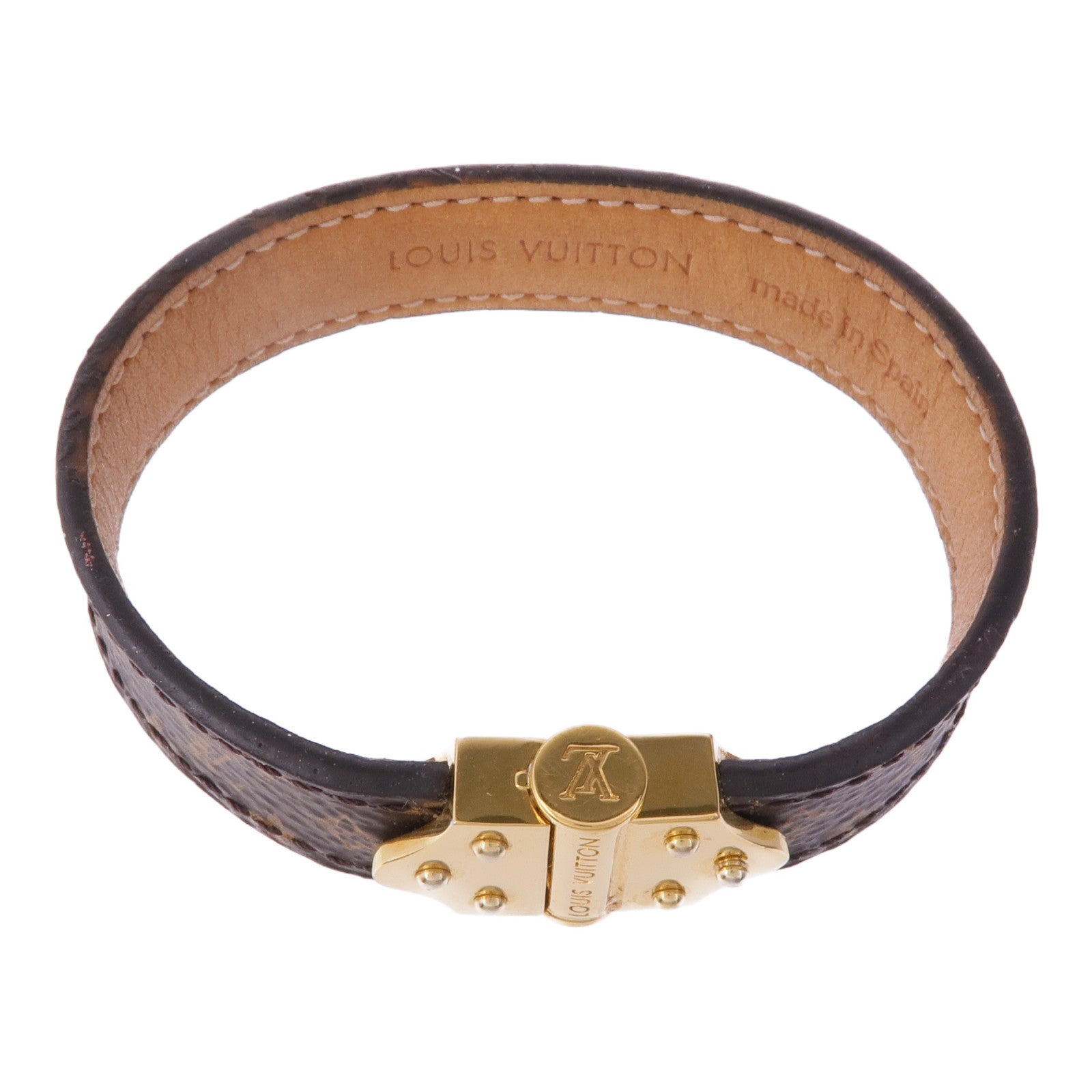 LOUIS VUITTON Monogram Sprit Bracelet金扣手帶