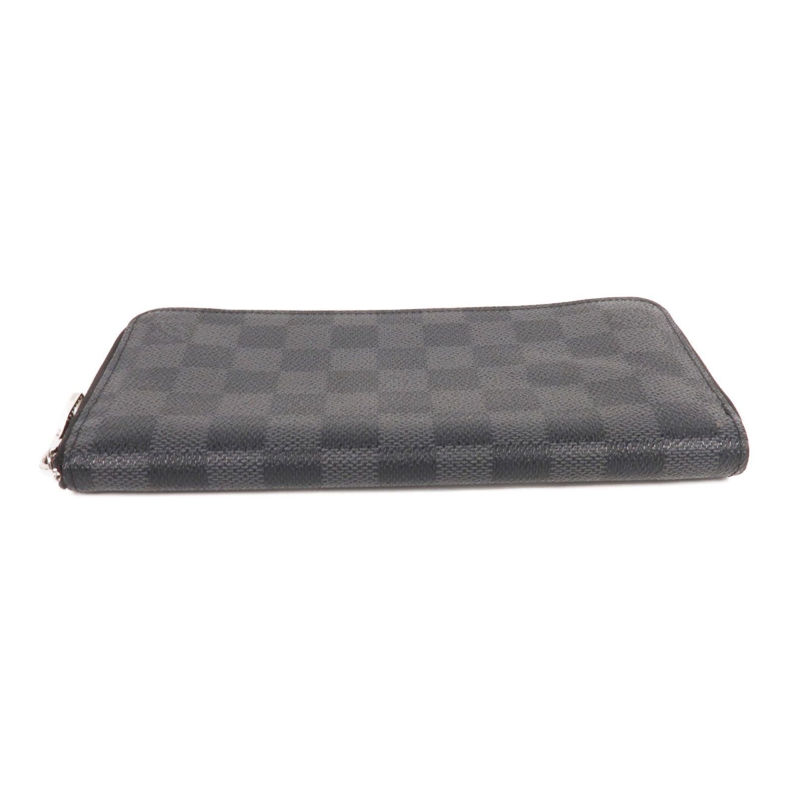 LOUIS VUITTON Damier Graphite Zippy Wallet Vertical銀扣長錢包