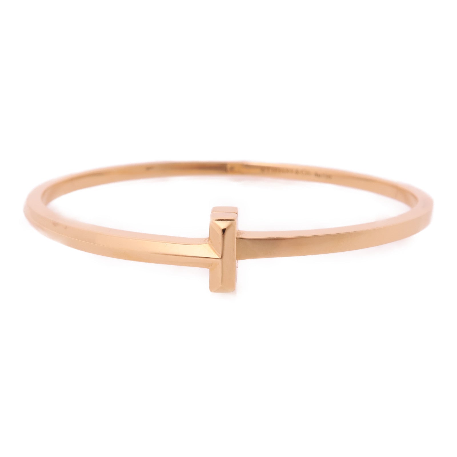 TIFFANY＆CO 18K玫瑰金T1 Bangle手鐲