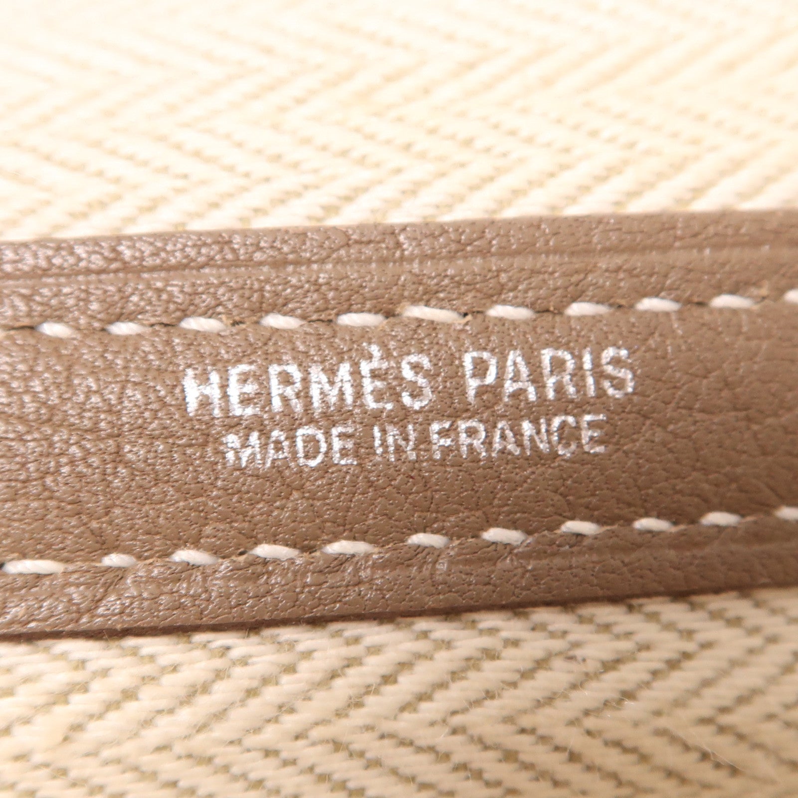 HERMES Negonda皮革Garden Party 36銀扣手挽袋Etoupe大象灰