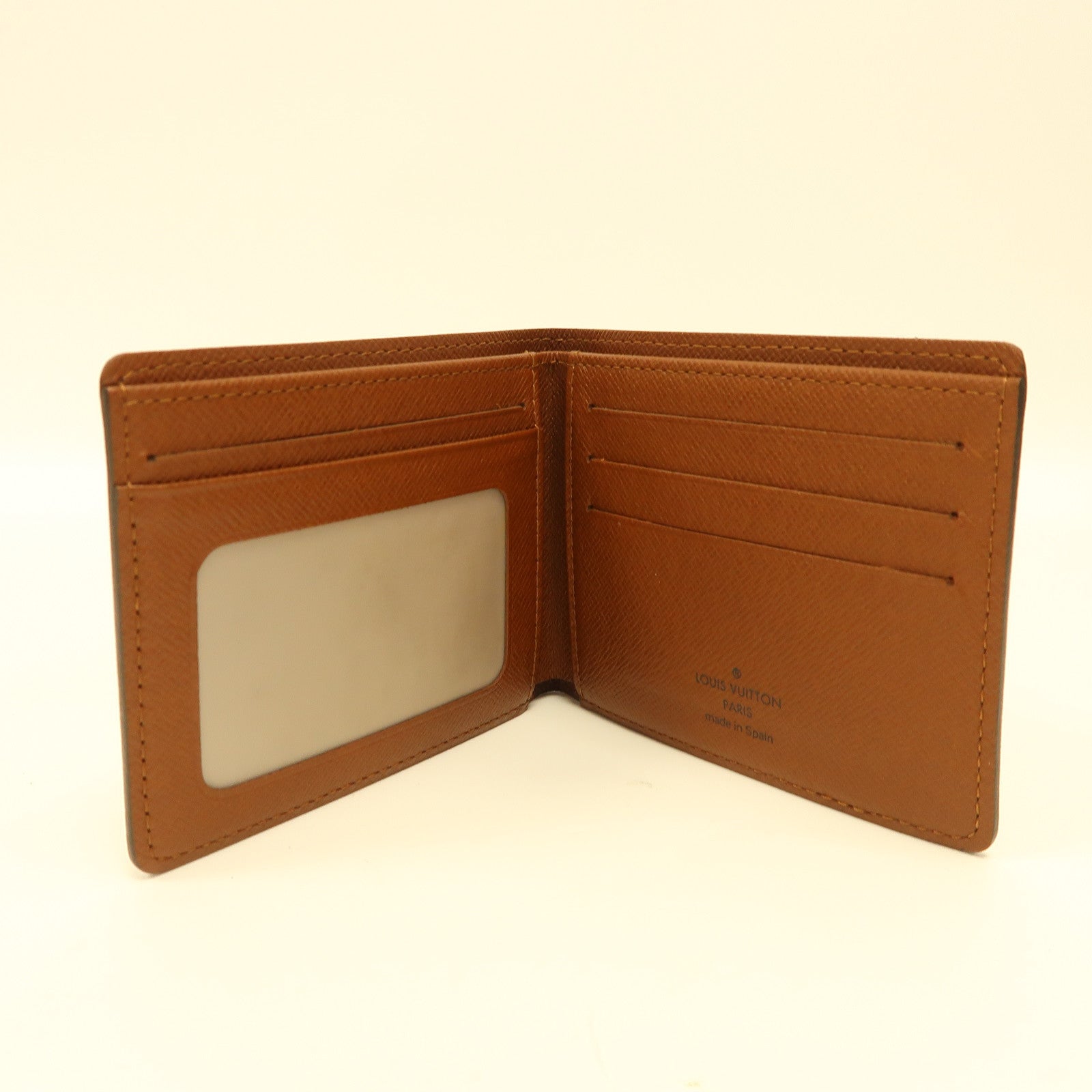 LOUIS VUITTON Monogram Porte Billet 9 Cartes Credit折疊錢包啡色