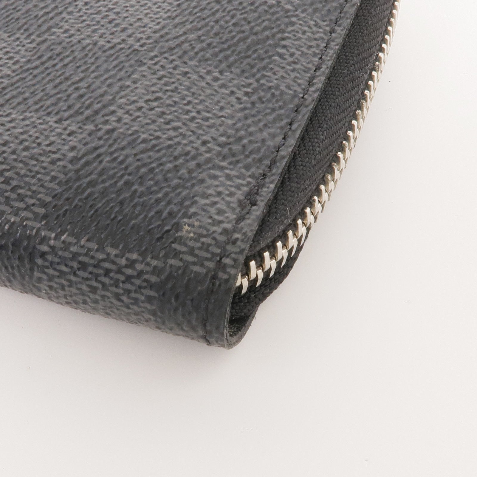 LOUIS VUITTON Damier Graphite Zippy Wallet Vertical銀扣長錢包