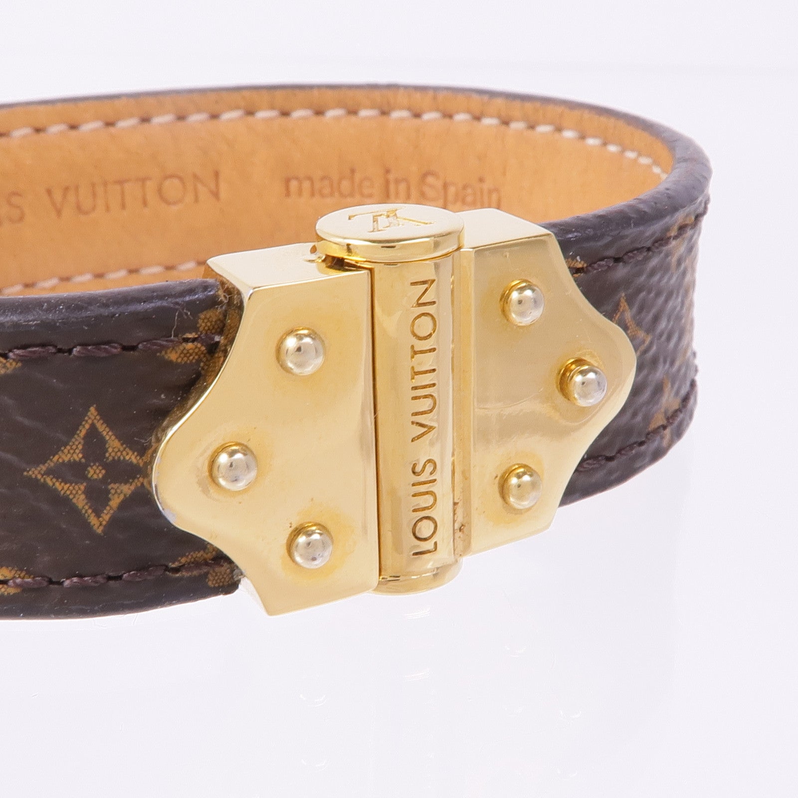 LOUIS VUITTON Monogram Sprit Bracelet金扣手帶