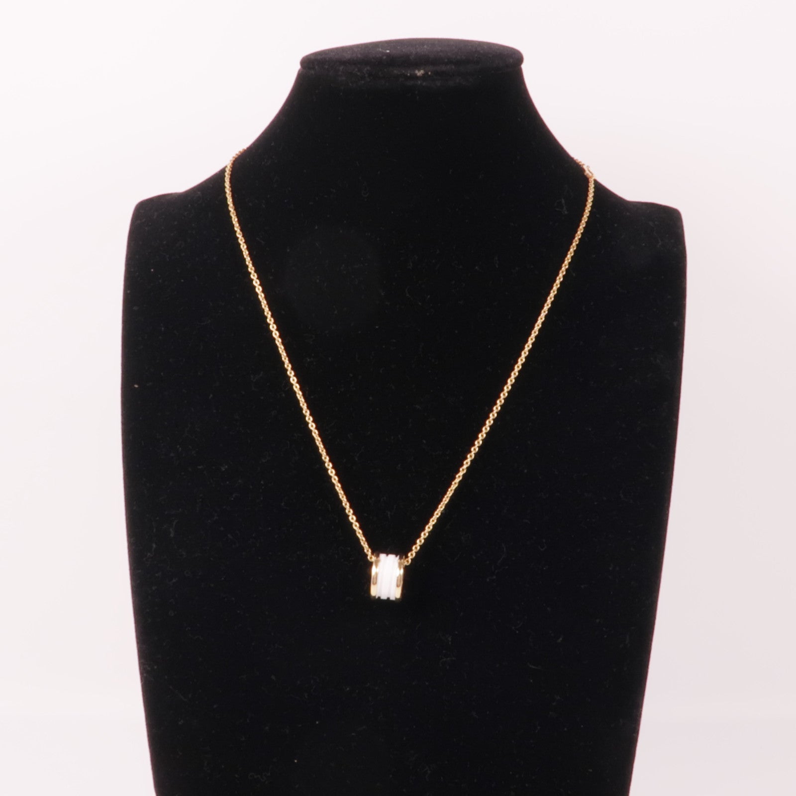 BVLGARI 18K玫瑰金/陶瓷B-Zero1 Necklace項鍊