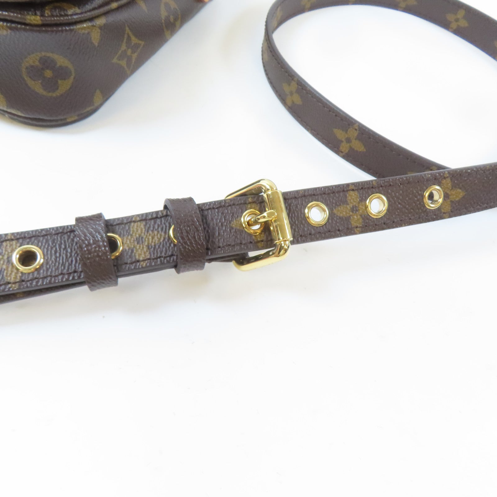 LOUIS VUITTON Monogram Pochette Metis金扣手挽肩背兩用袋啡色