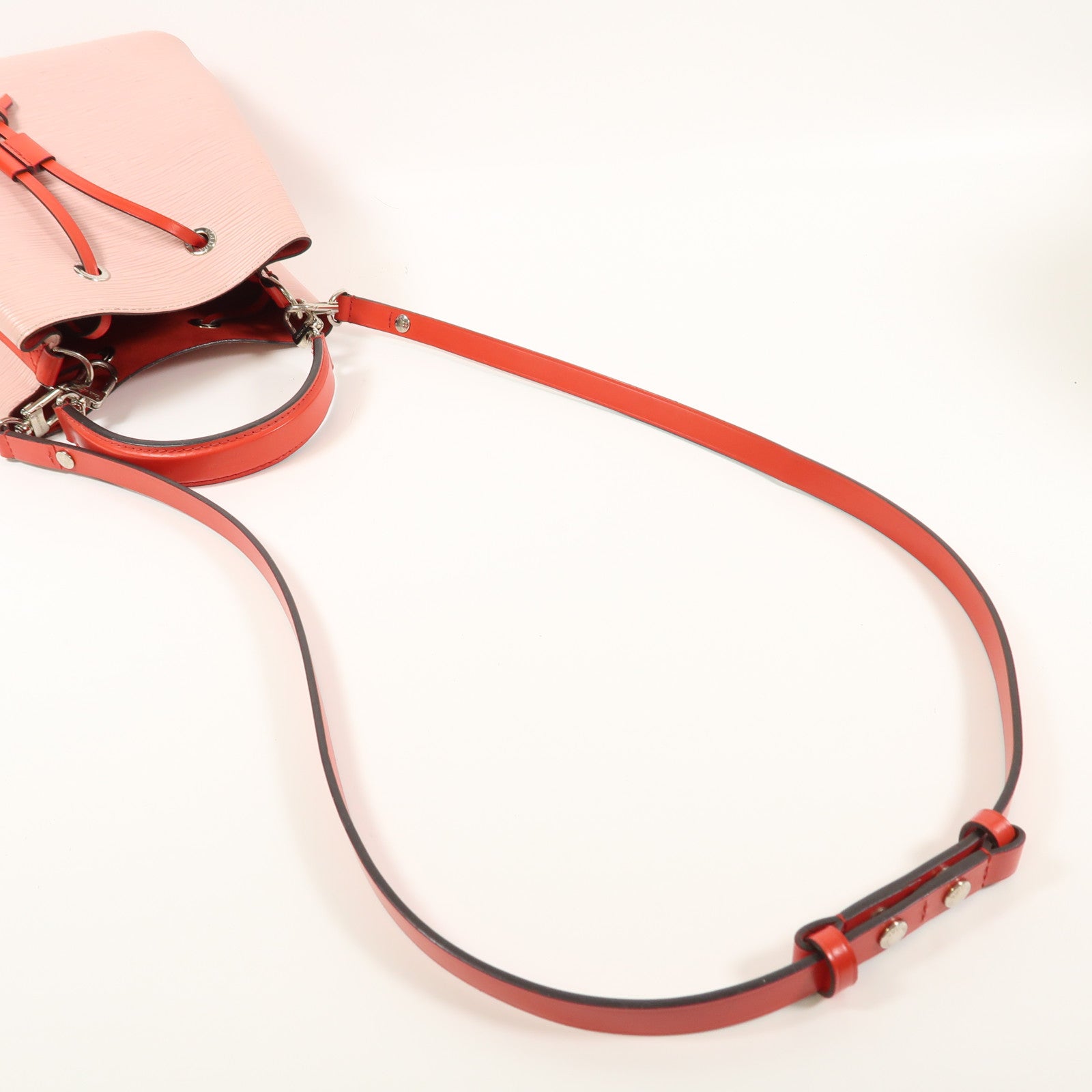 LOUIS VUITTON Epi Neo Noe BB銀扣手挽肩背兩用袋粉紅色/Rose Ballerine