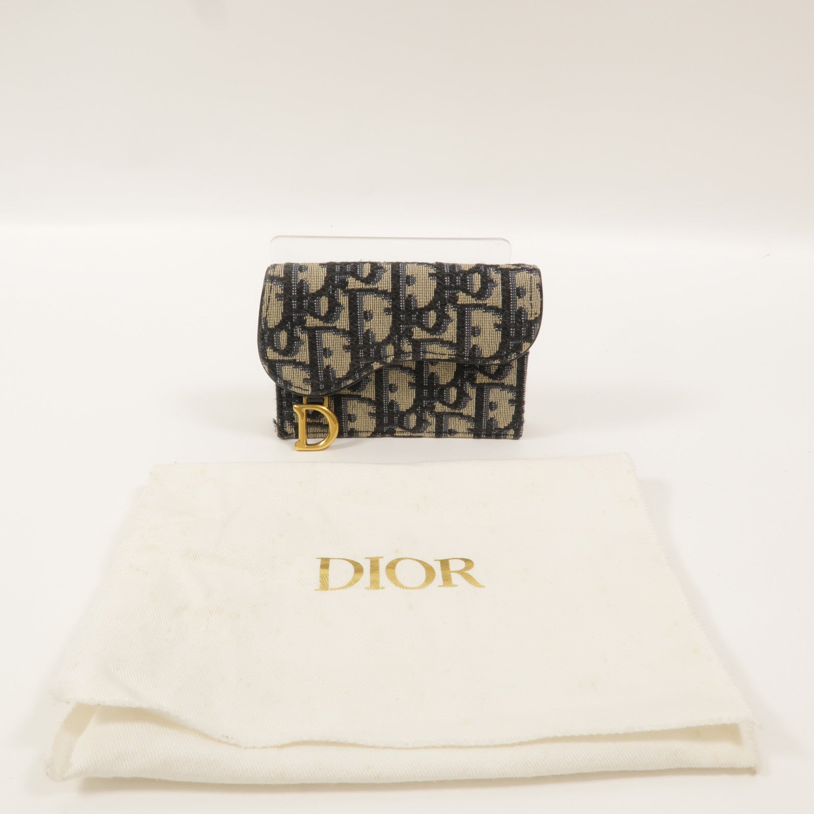 Dior Oblique帆布Saddle Card Holder卡片套