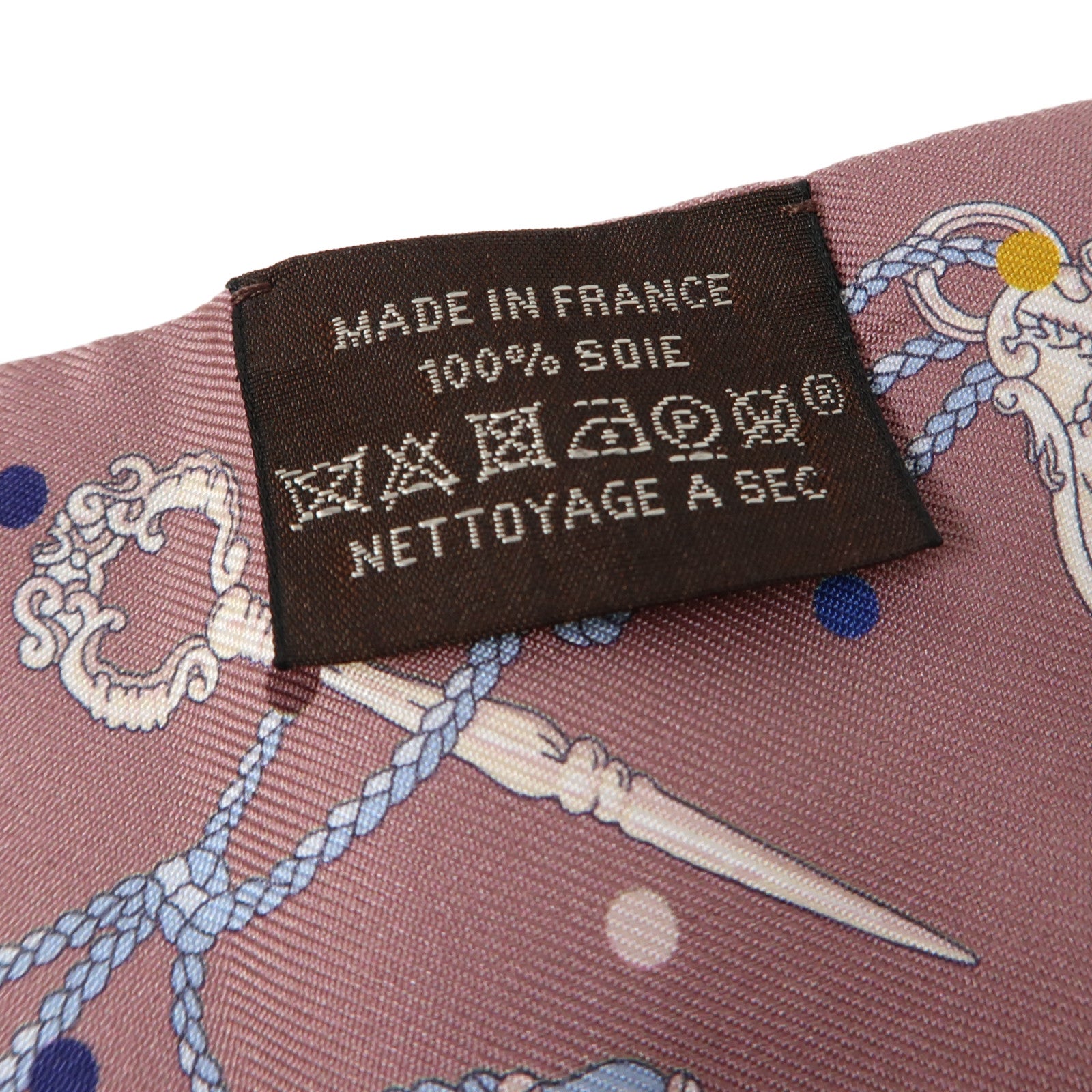HERMES 絲質Twilly絲巾紫色